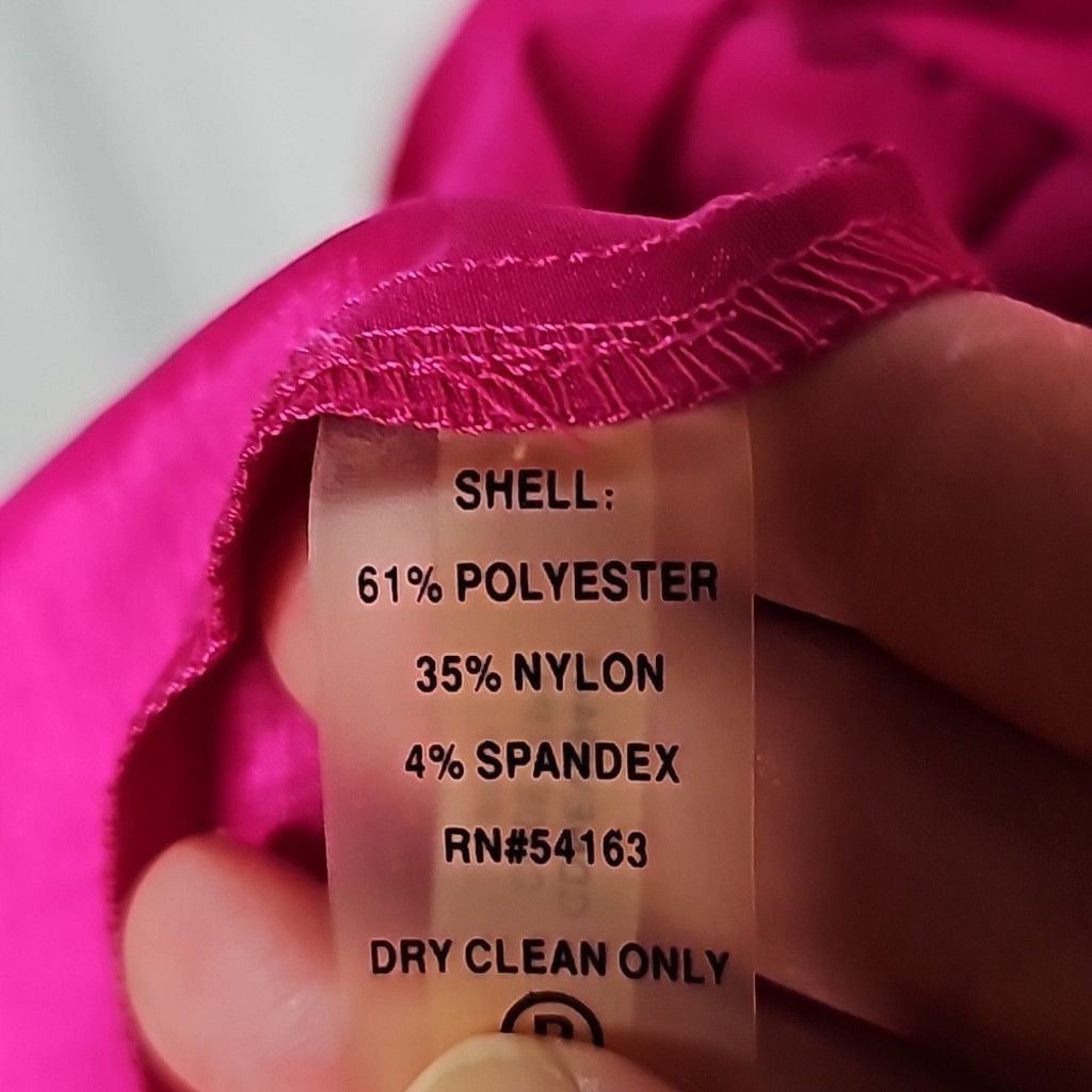 Calvin Klein NWT Calvin Klein shimmer Taffeta fuschia pink ruched dress 6 Size M / US 6-8 / IT 42-44 - 8 Thumbnail