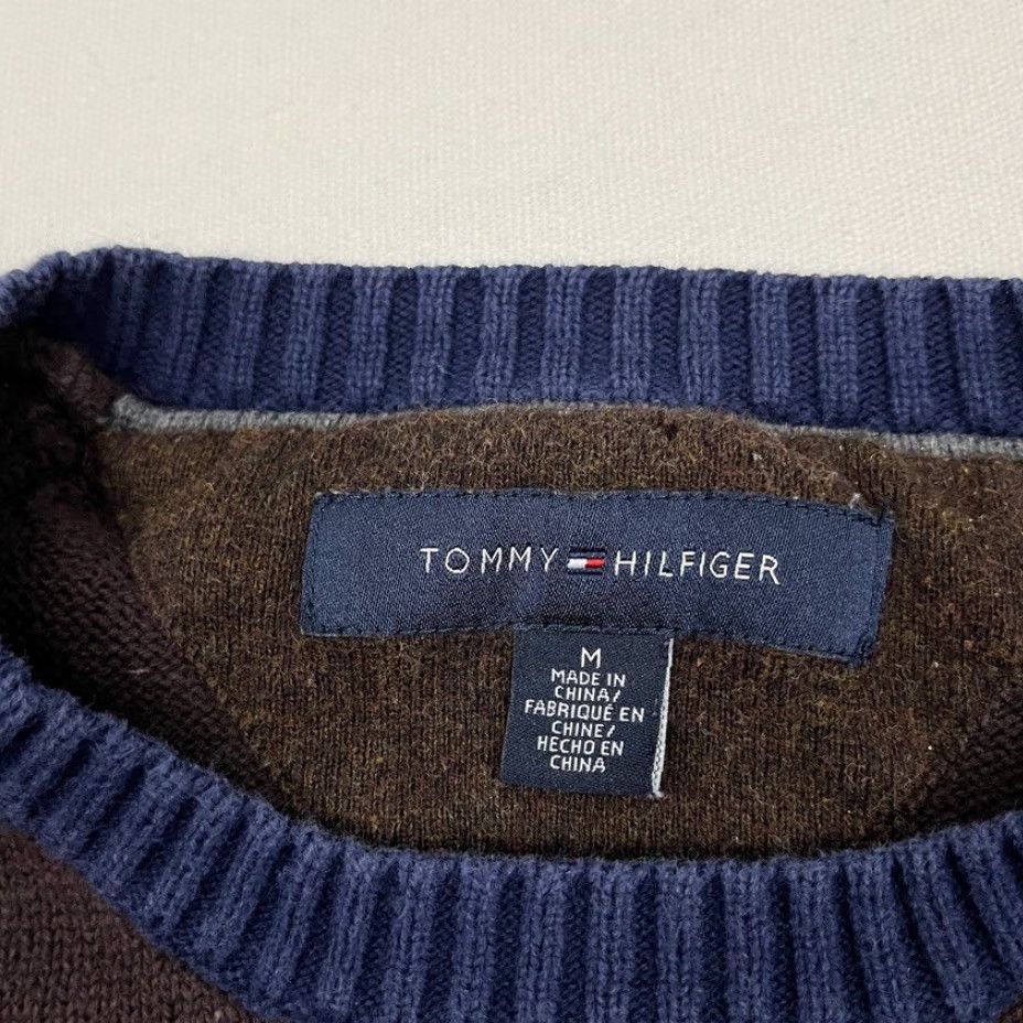 Tommy Hilfiger TOMMY HILFIGER Sweater Womens M Multicolor Striped Knit Crew Pullover Regular Fit Casual Size M / US 6-8 / IT 42-44 - 4 Thumbnail