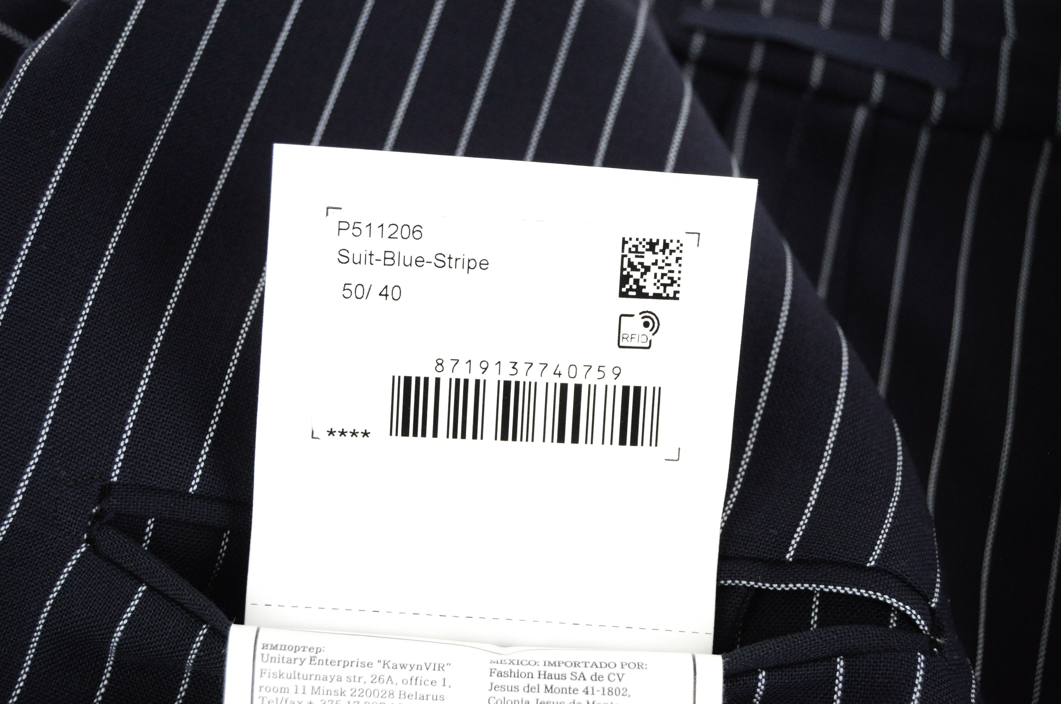 Suitsupply HAVANA UK40R Navy Wool Striped Blazer 55244 Size 40R - 8 Thumbnail