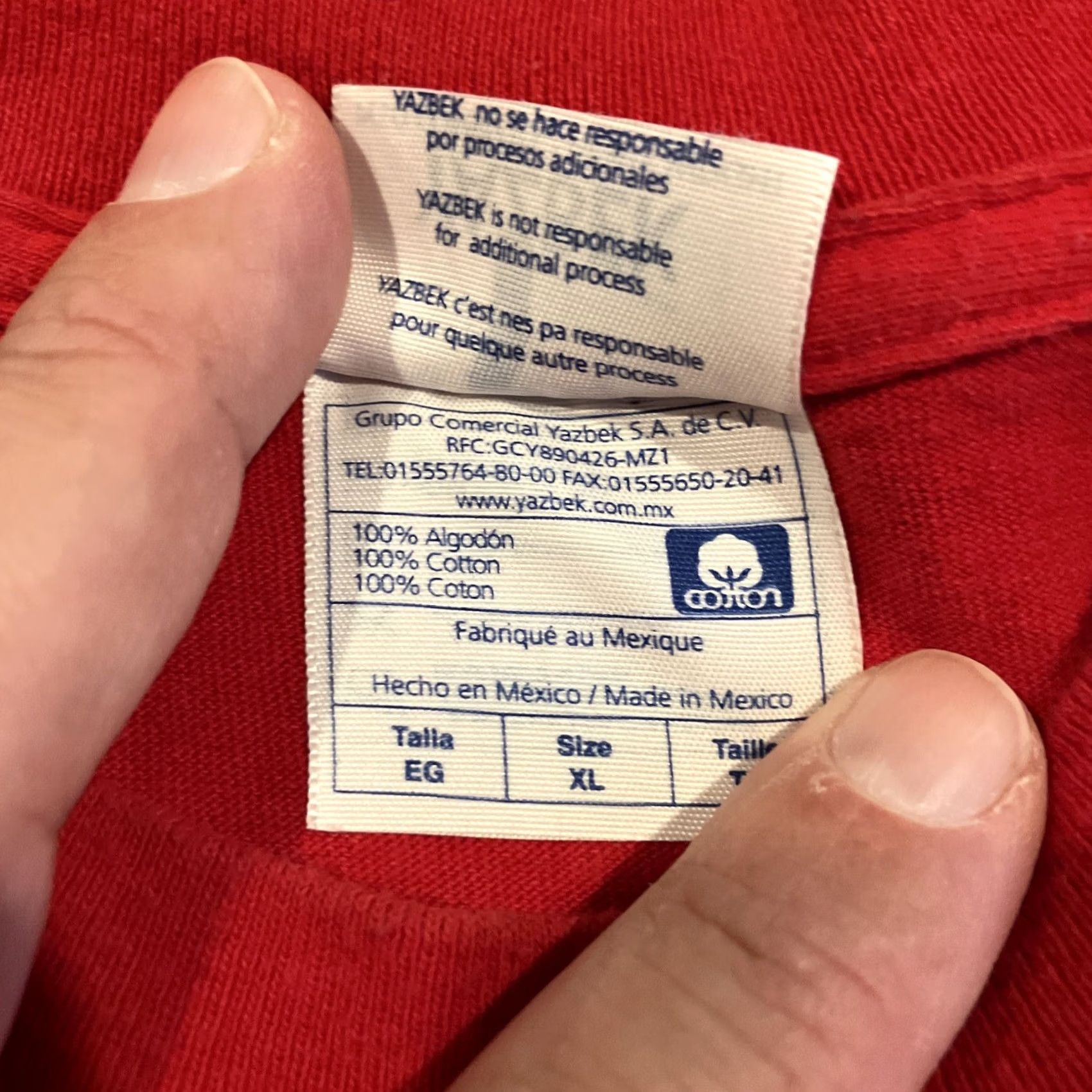 Vintage VINTAGE Yazbek T-Shirt Red XL Mens Cotton Crew Neck Short Sleeve 90s Trix Silly Rabbit AWESOME Size US XL / EU 56 / 4 - 4 Thumbnail