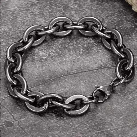 Jewelry Oval Shape Chain Bracelet Size ONE SIZE - 1 Thumbnail