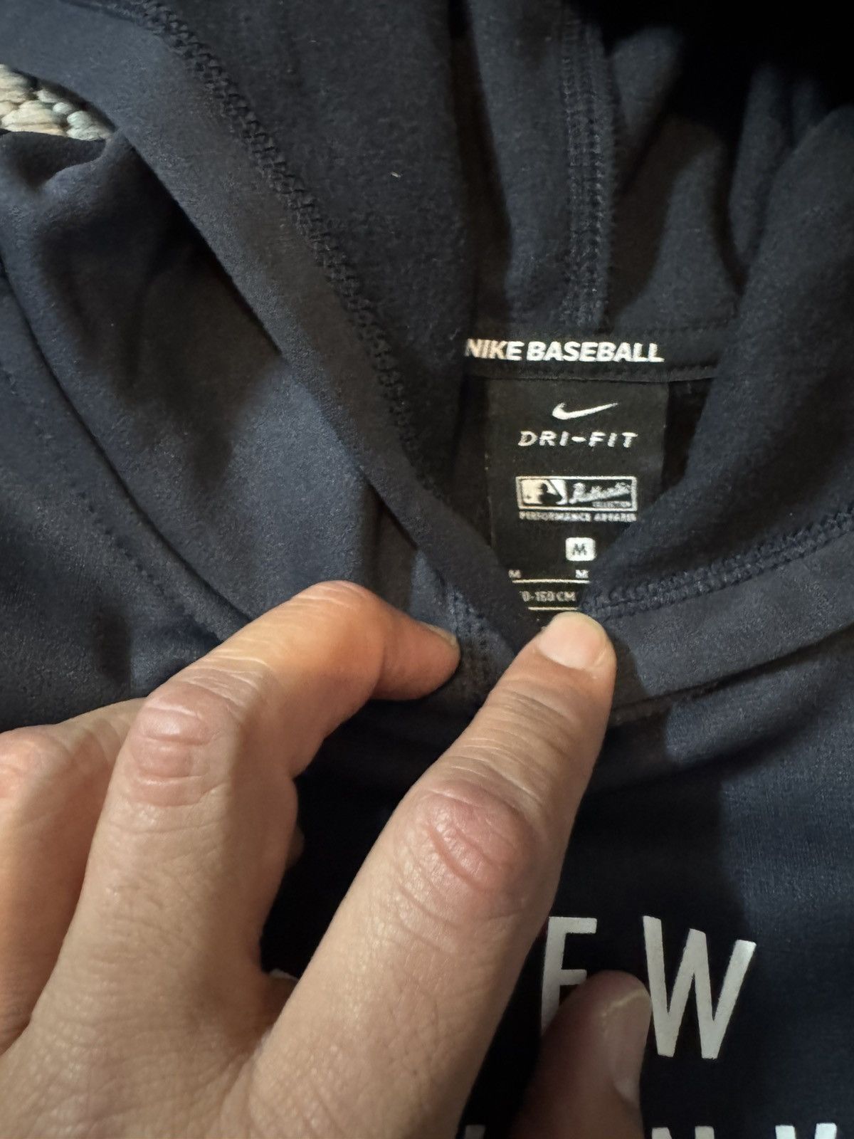 Nike New York Yankees Boys Warm up Jacket Sz M Navy MLB Size US XXS / EU 40 - 3 Thumbnail