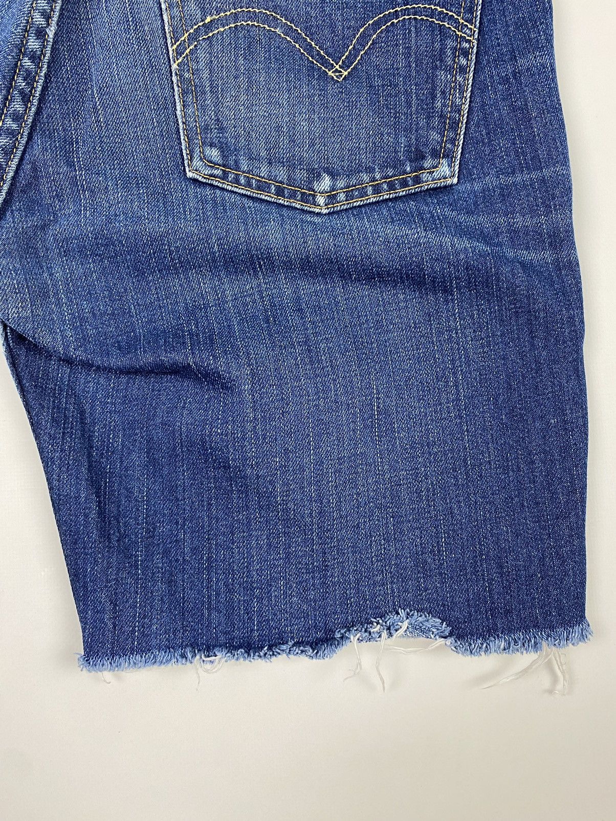 Levi's 2000’s Vintage Levi’s 646 Orange Tab Cut Off Denim Shorts Size US 31 - 10 Thumbnail