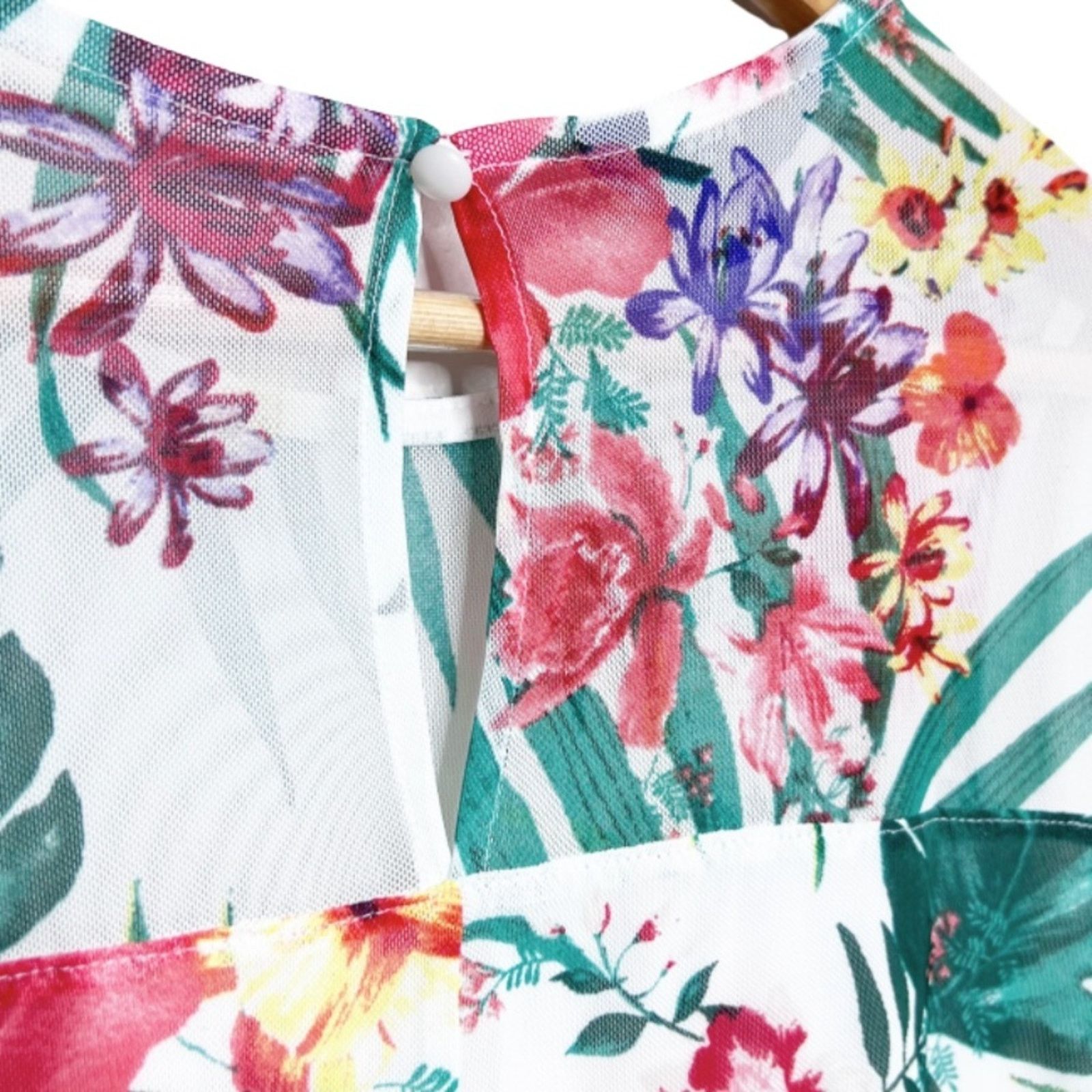 Apt. 9 New with Tag Women’s APT 9 Tropical Print Ruffle Tank Top Size M / US 6-8 / IT 42-44 - 12 Thumbnail