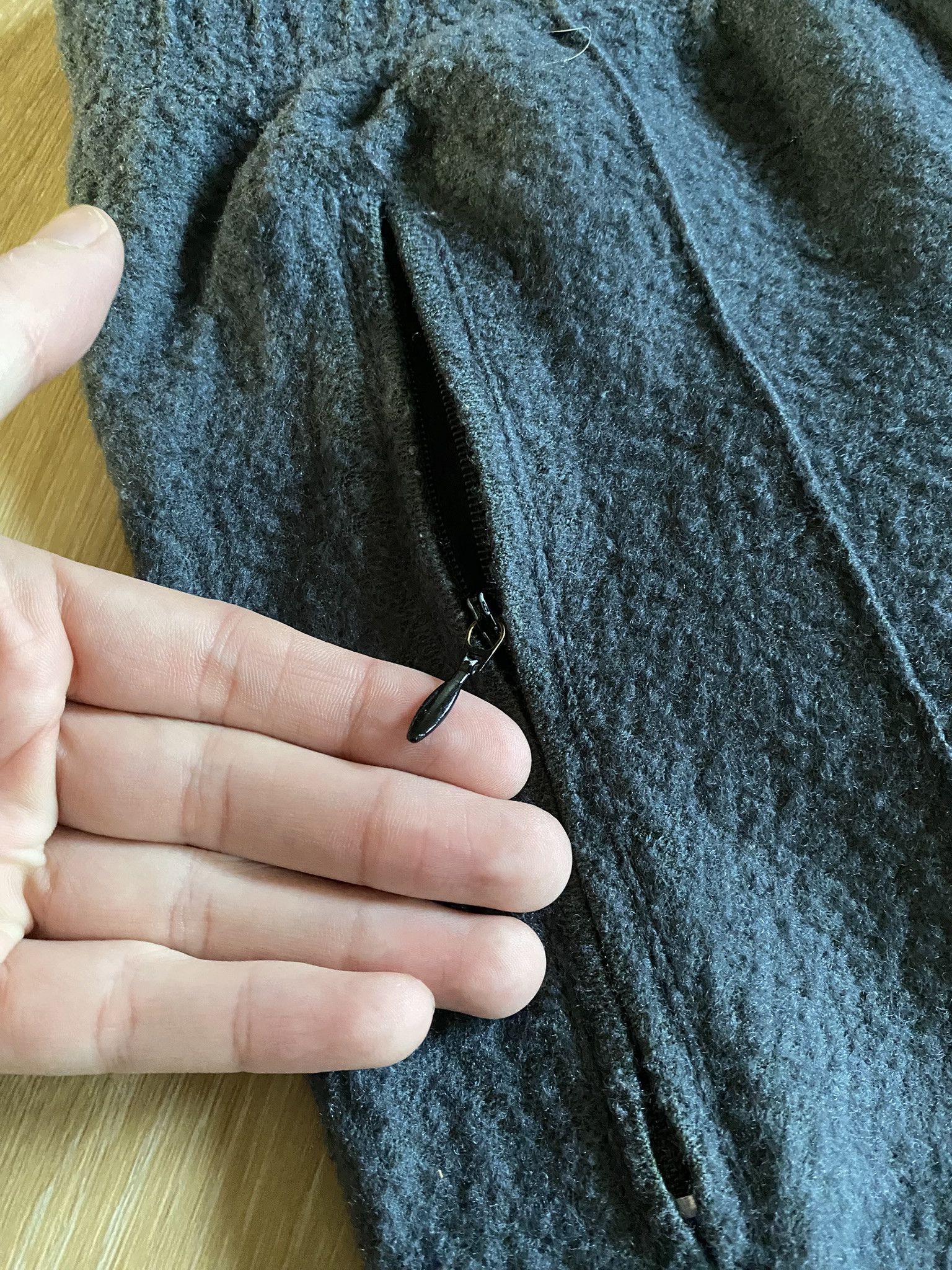Our Legacy Italian Virgin Wool - Graphite Curl - Track Pants Size US 28 / EU 44 - 5 Thumbnail