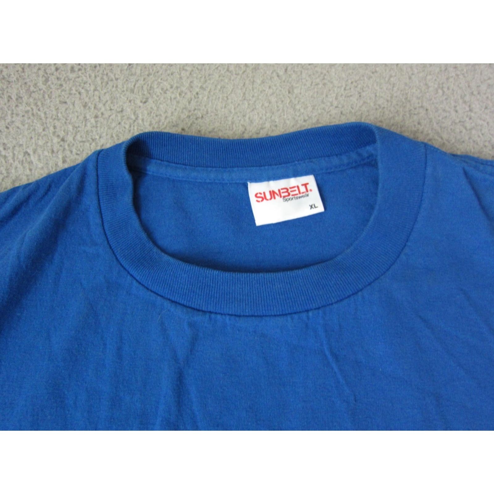 Vintage VINTAGE Sunbelt Shirt Womens XL Blue Sunbelt Shirt Womens XL Blue 90s USA Made in USA T Shirt Crew Neck Long Sleeve Classic Fit Size XL / US 12-14 / IT 48-50 - 4 Thumbnail