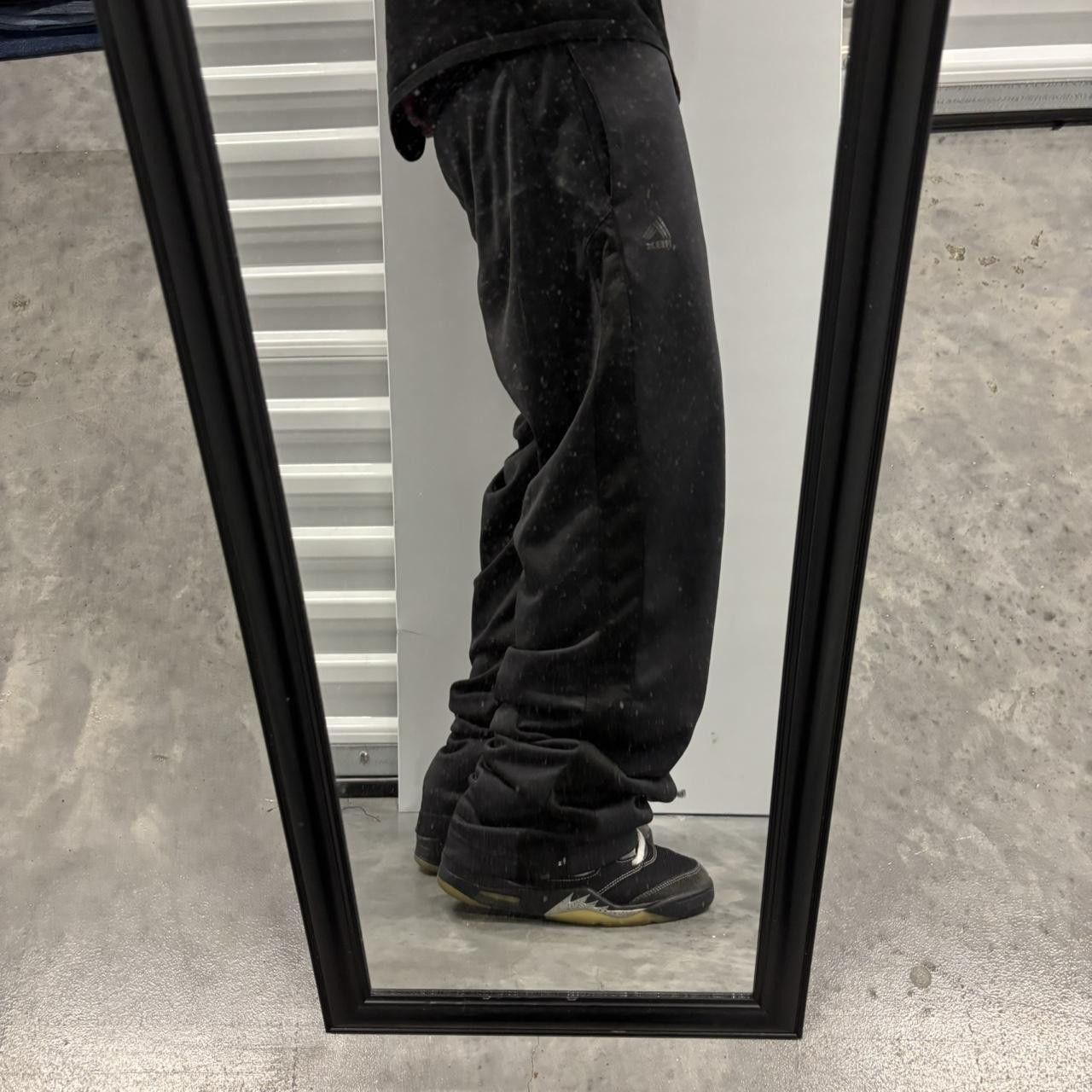 Japanese Brand × Vintage Crazy Y2K/2000s Black Grey Streetwear Skater Track Pants! Size US 32 / EU 48 - 1 Thumbnail