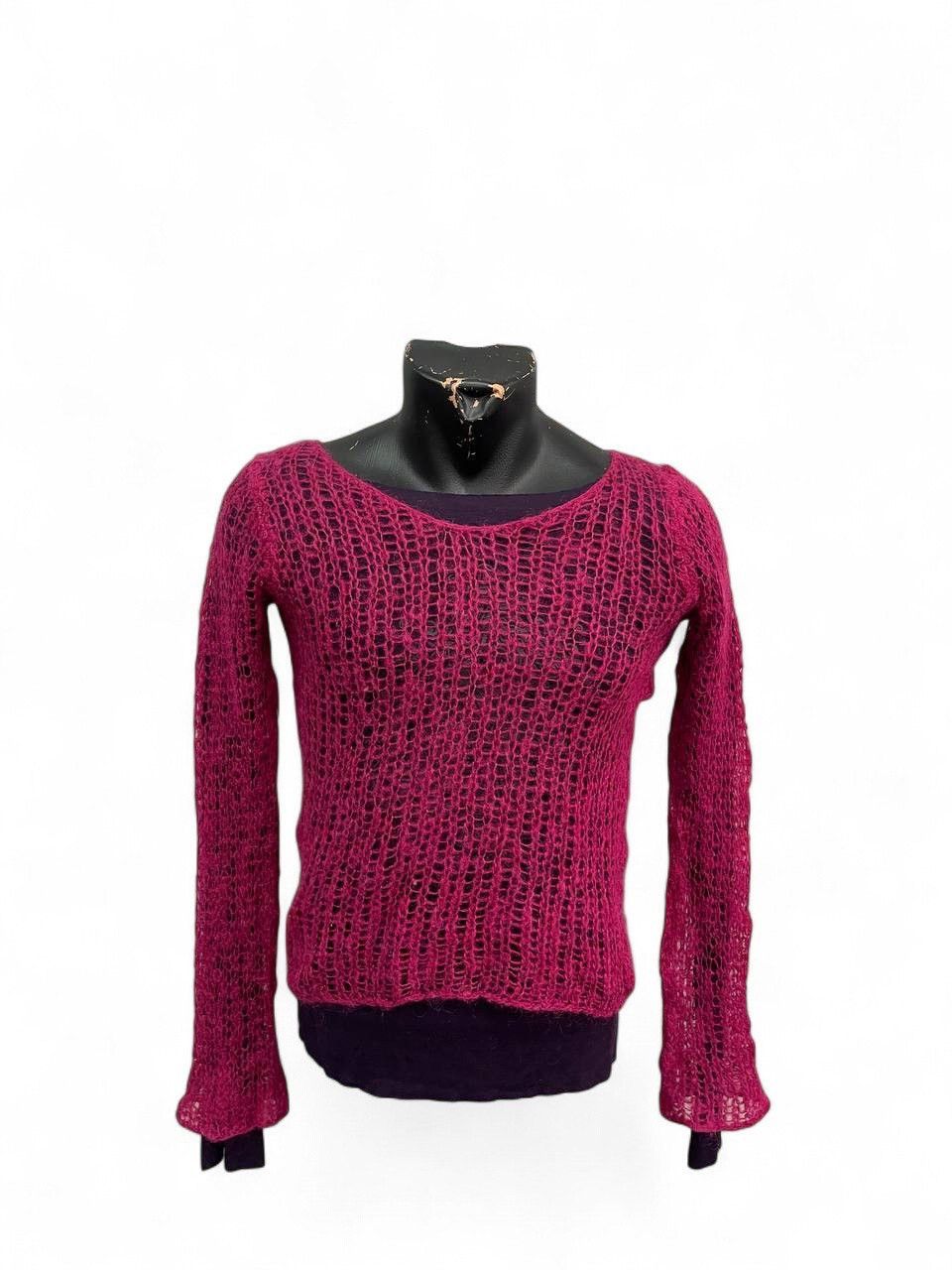 Diesel Diesel pink mohair open knit sweater layering y2k Size M / US 6-8 / IT 42-44 - 1 Thumbnail