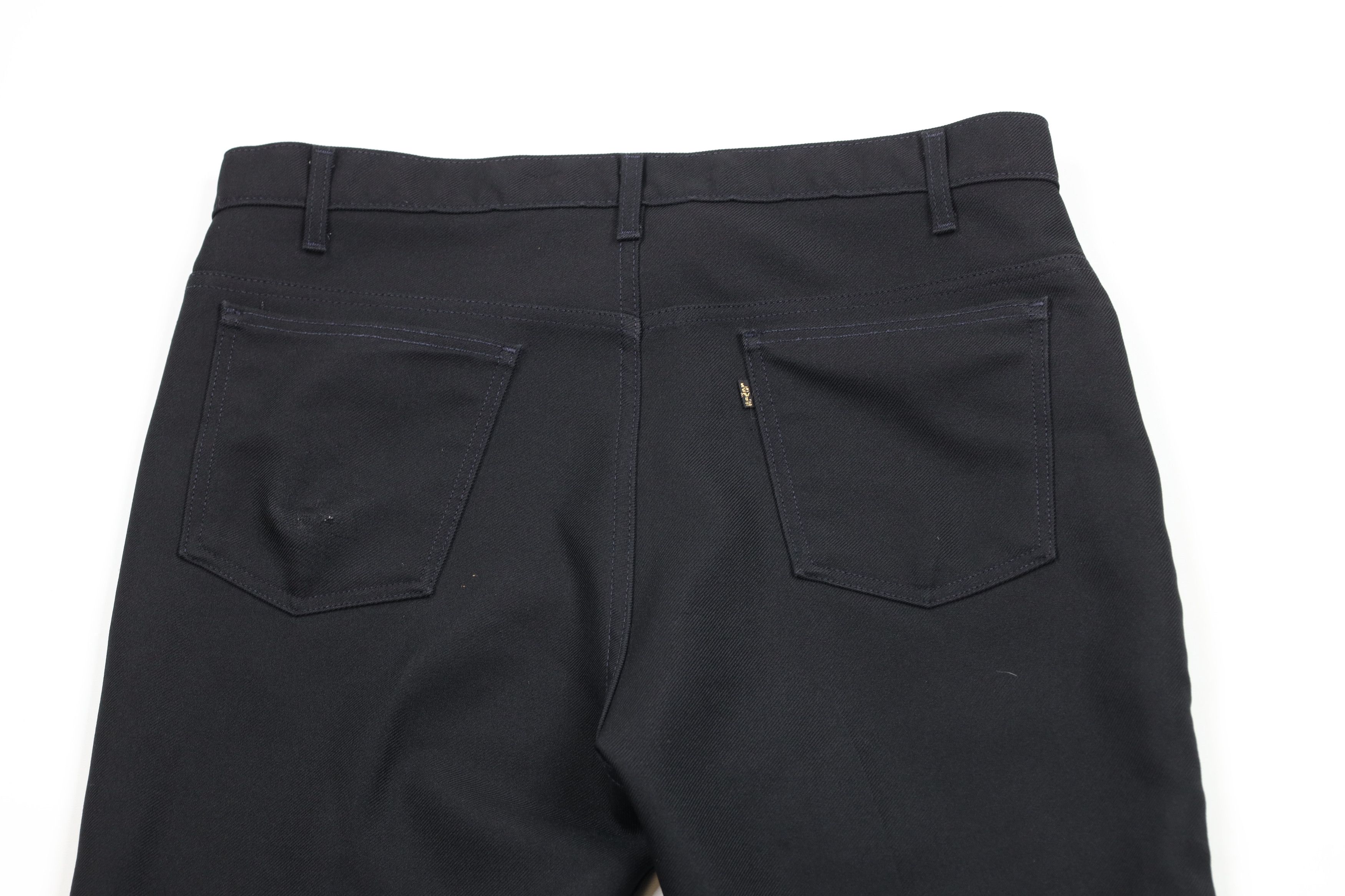 Levi's × Vintage Vintage 90s Levis Flared Wide Leg Knit Chino Pants Black USA Size US 38 / EU 54 - 13 Thumbnail