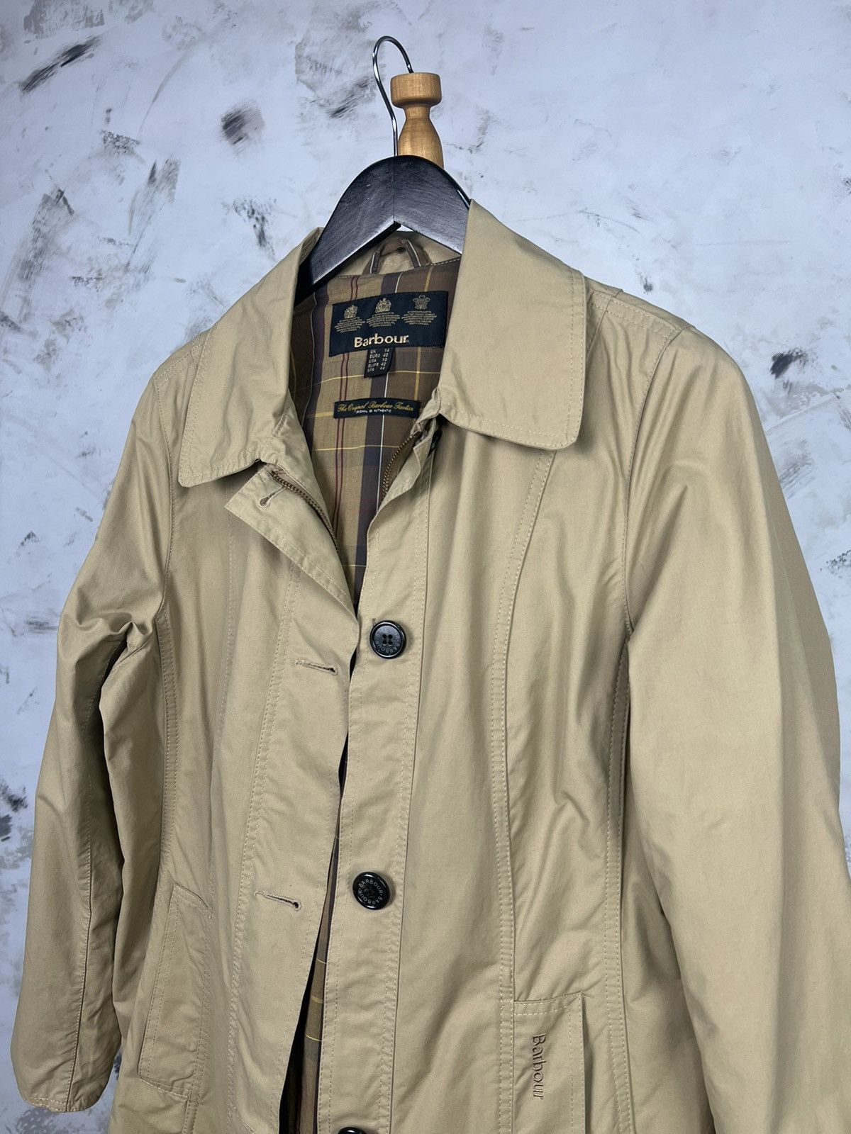 Barbour Barbour Gaberdine Belsay Trench Coat Size UK 14 USA 10 Size L / US 10 / IT 46 - 2 Thumbnail
