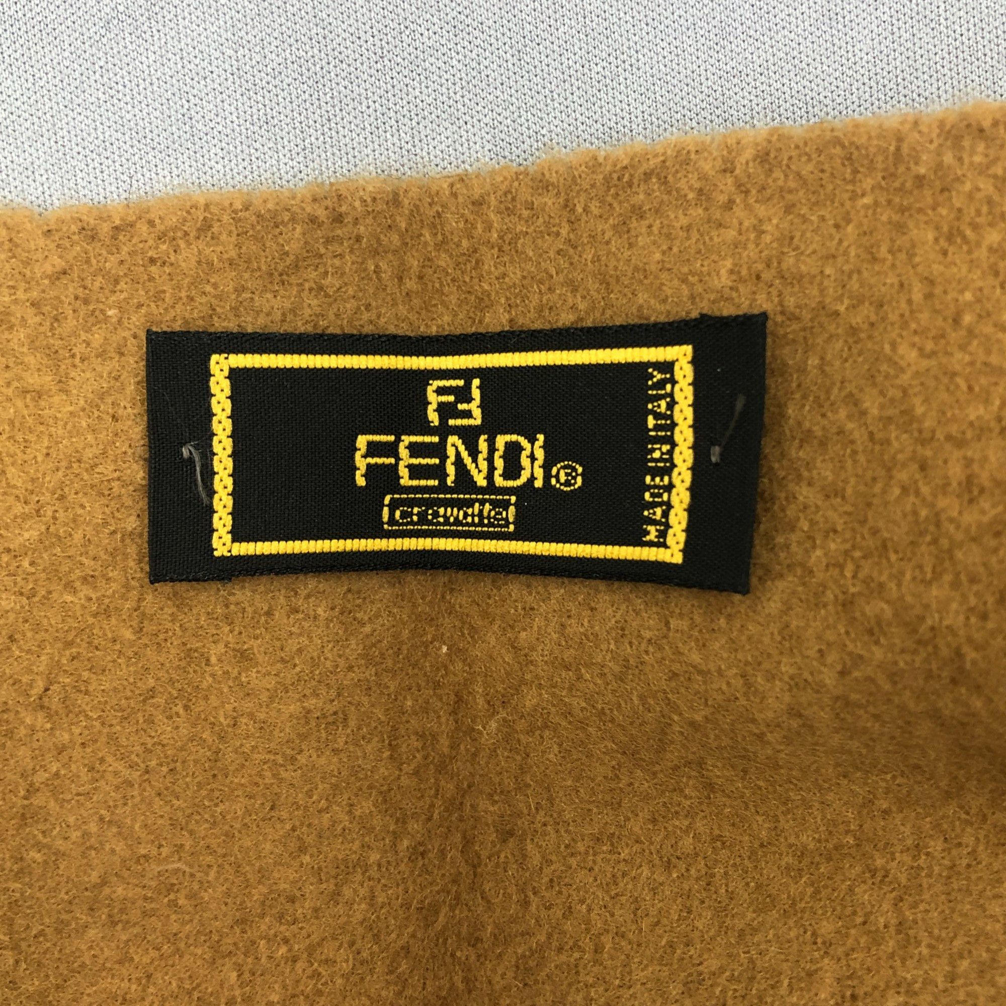 Japanese Brand Vintage Fendi Scarf Muffler Wool Winter Fringe Scarves Size ONE SIZE - 5 Thumbnail