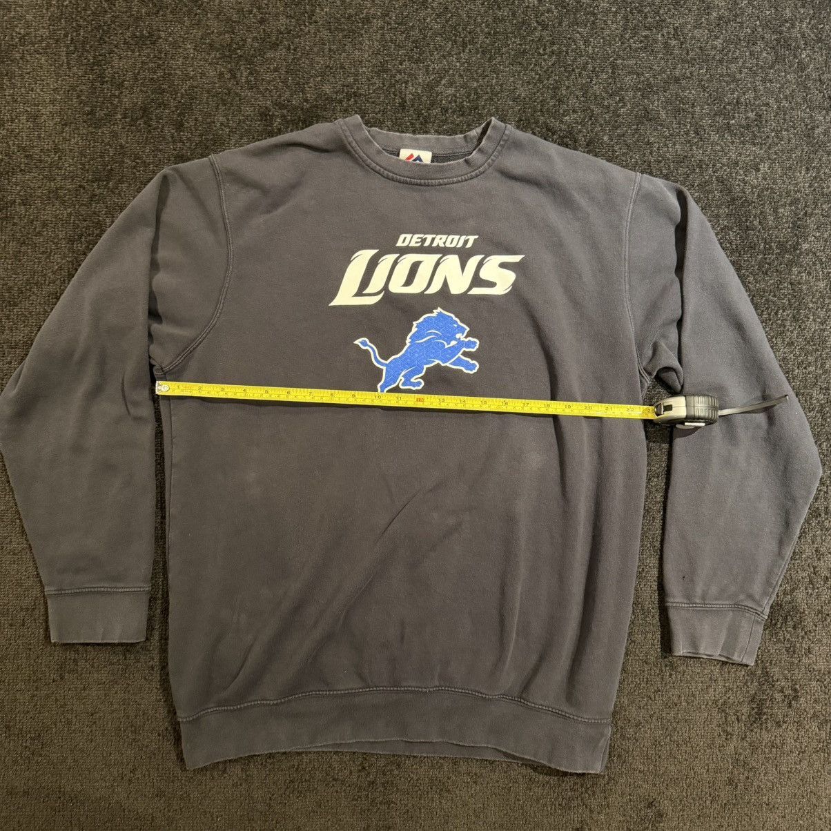 Majestic Vintage majestic Detroit lions black crewneck Size US M / EU 48-50 / 2 - 11 Thumbnail