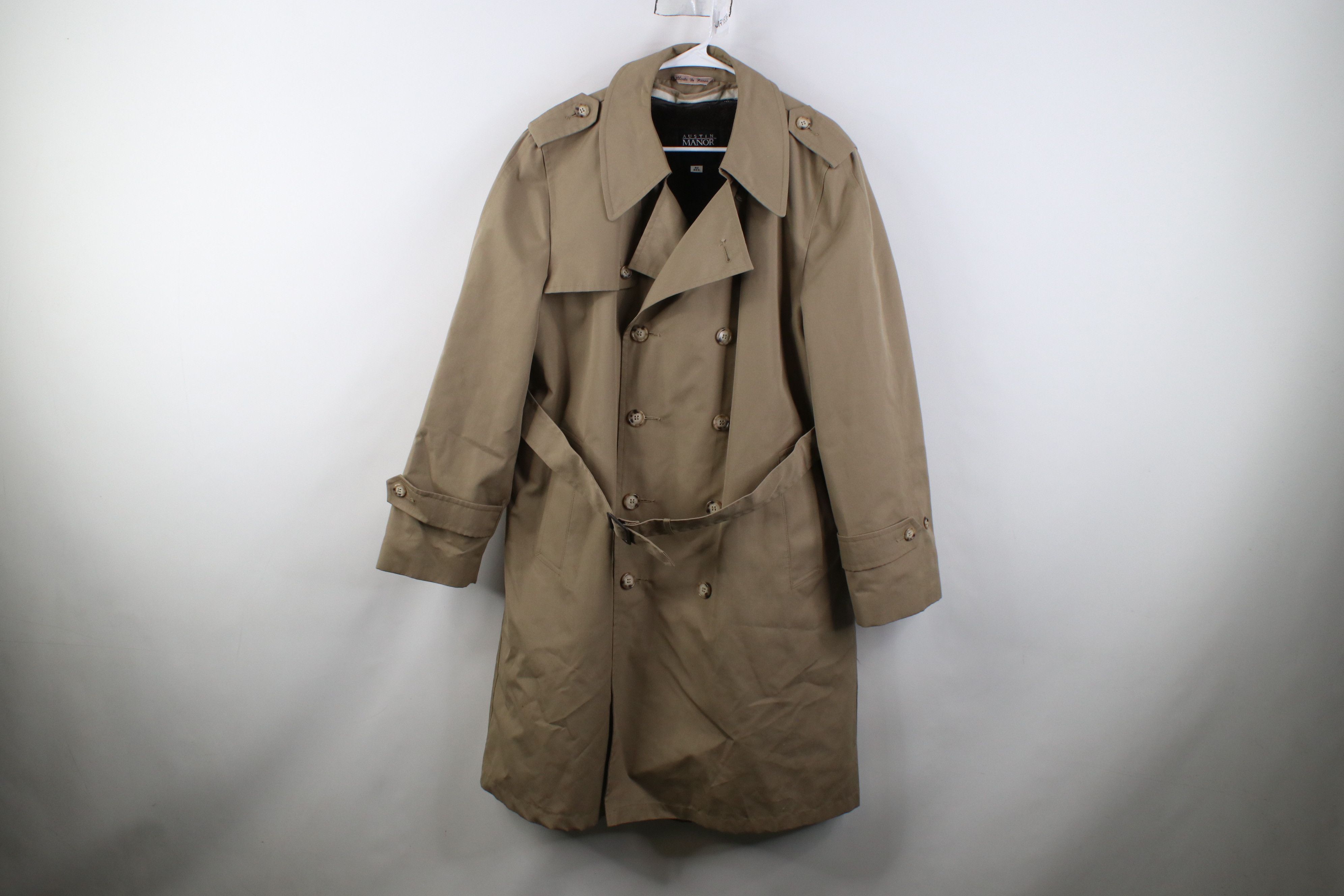 Vintage Vintage 70s Streetwear Trench Coat Rain Jacket Beige Khaki Size US XXL / EU 58 / 5 - 1 Thumbnail