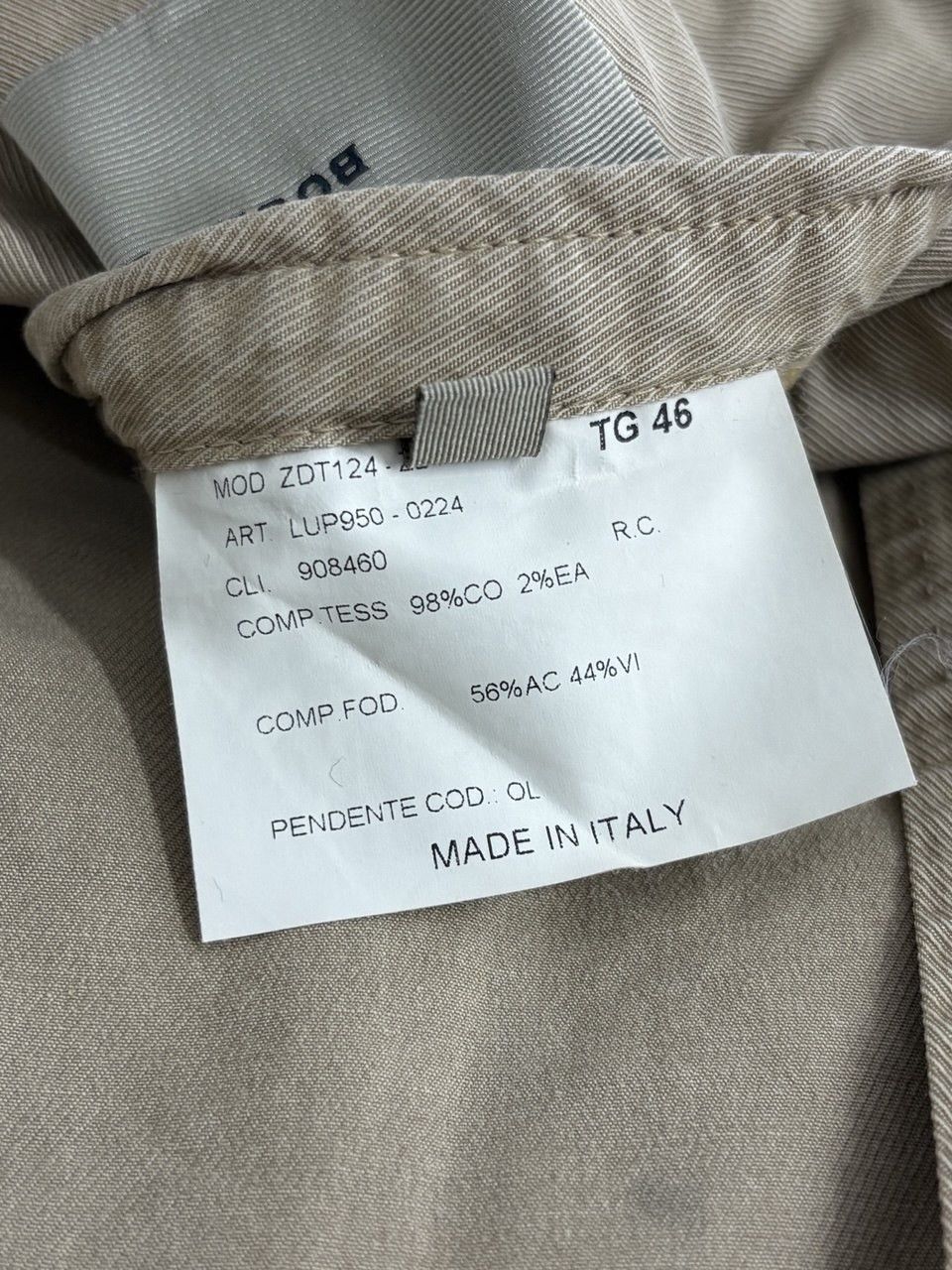 Boglioli Boglioli Washed Beige Blazer Jacket Size 46S - 22 Thumbnail