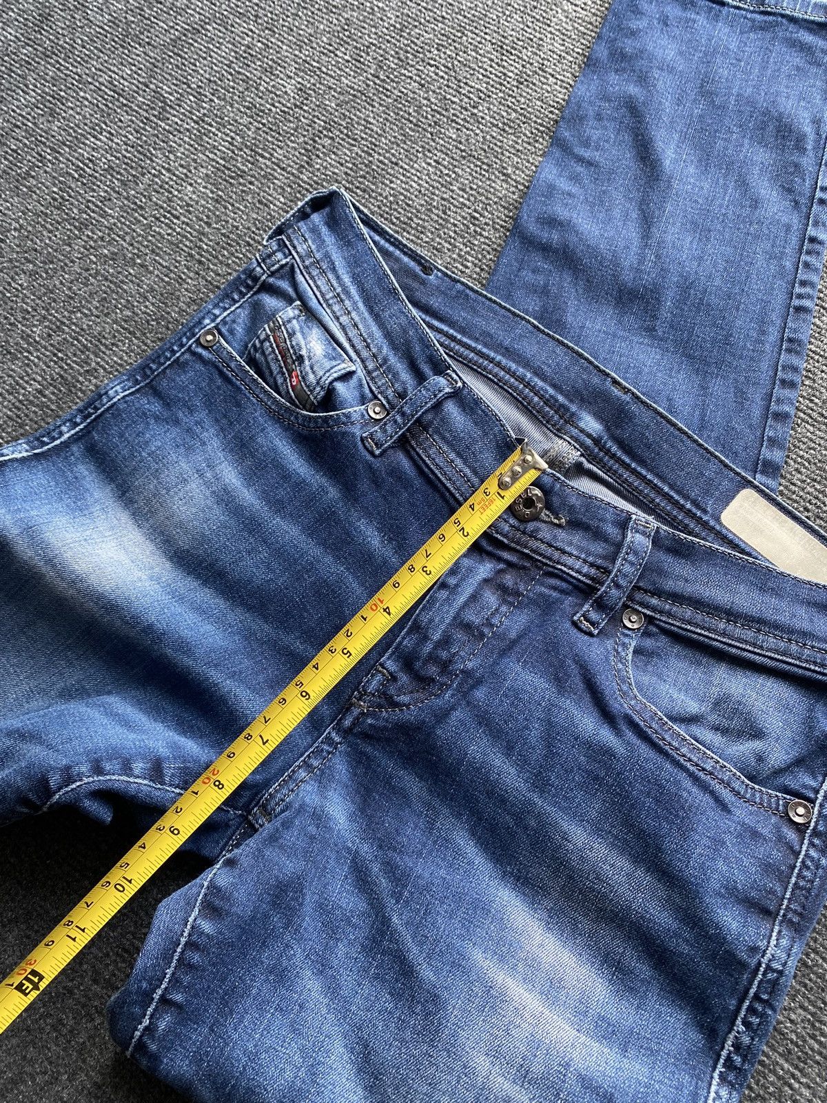 Diesel 🔥Opium Punk Diesel francy blue jeans women 28 alt goth emo Size 28" / US 6 / IT 42 - 8 Thumbnail