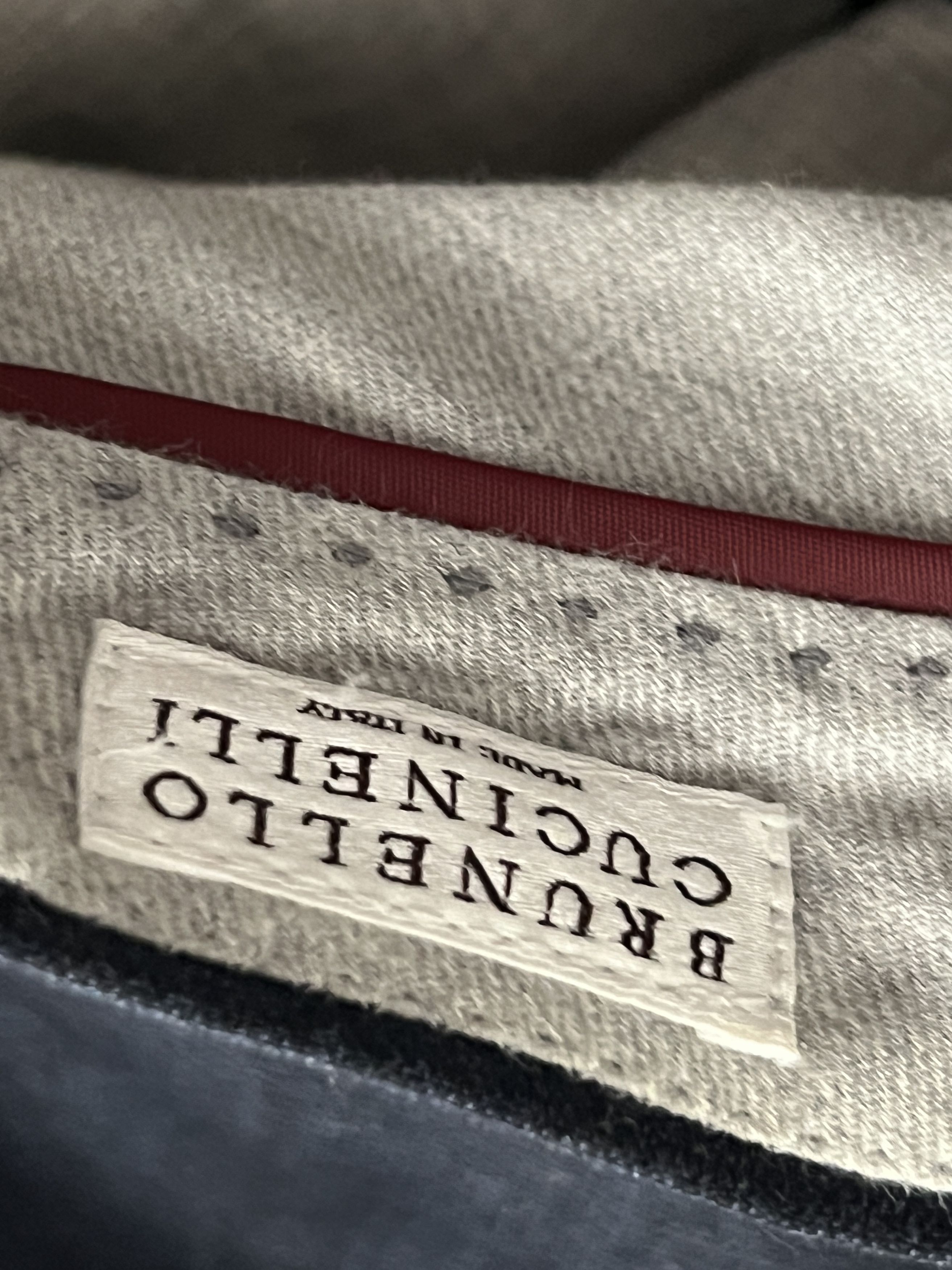 Brunello Cucinelli Navy Windowpane Wool Suit Size 38R - 16 Thumbnail