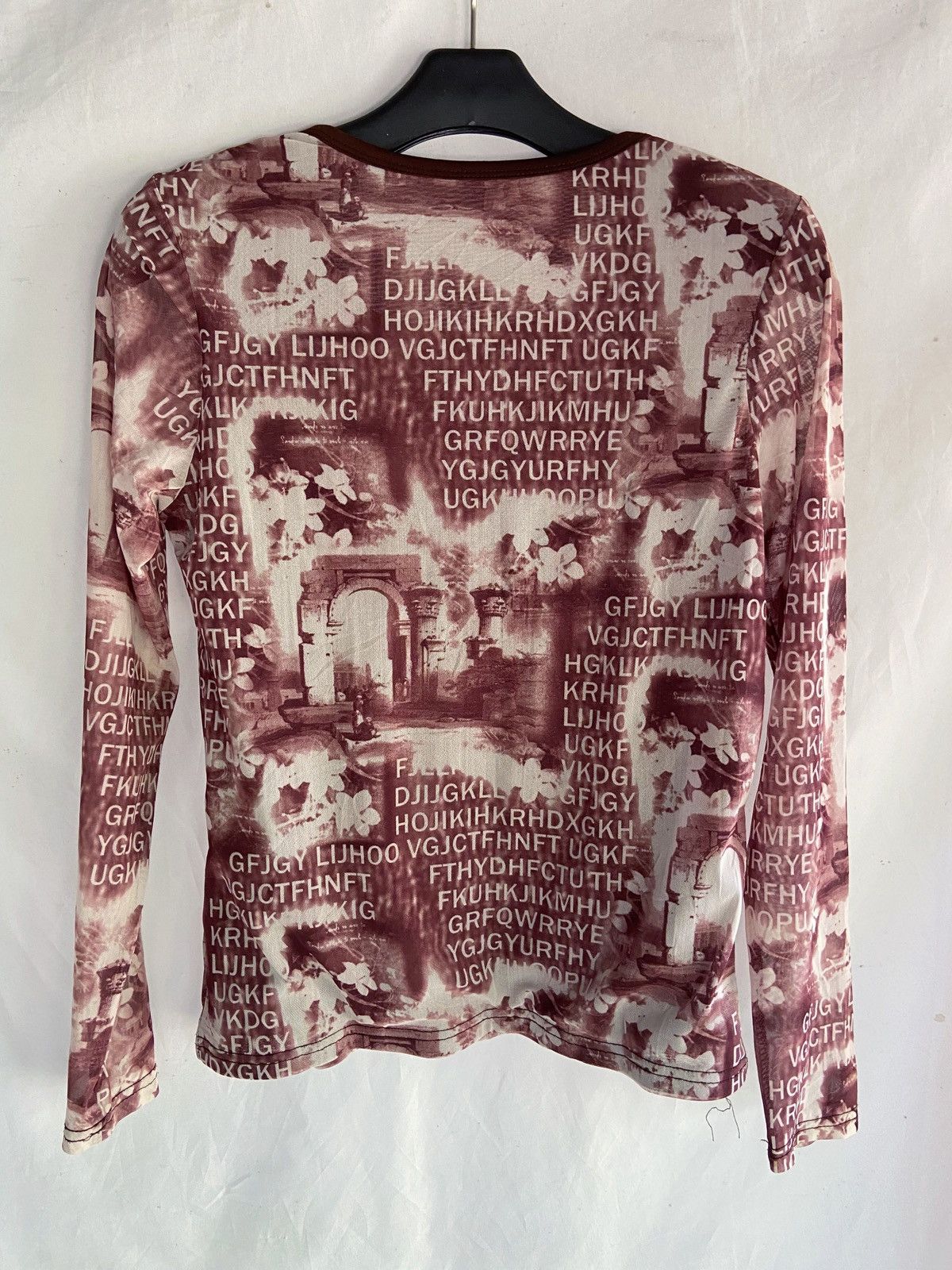 Japanese Brand JAPANESE MESH TOP PRINTED LONG SLEEVE Size US S / EU 44-46 / 1 - 10 Thumbnail