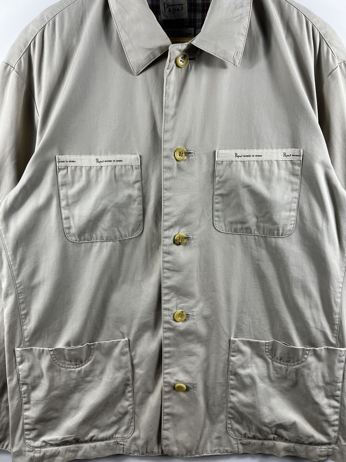 Japanese Brand 🔥 PAPAS MANIERE DE HEMING JAPAN CHORE STYLE JCKET - M Size US M / EU 48-50 / 2 - 4 Thumbnail