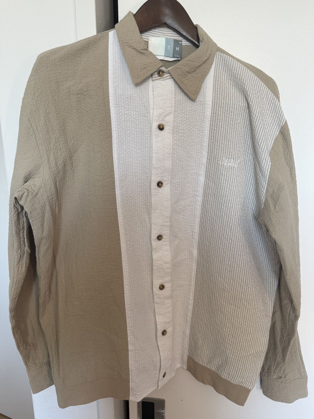 Kith Kith Vista Seersucker Paneled Buttondown Size US L / EU 52-54 / 3 - 2 Thumbnail