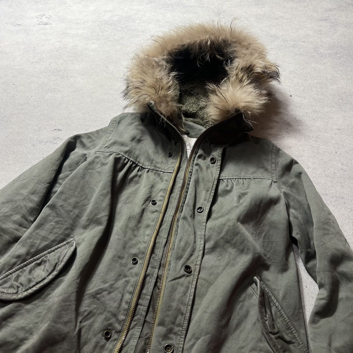 Japanese Brand Crazy Fur Moussy Raccon Gothic Ifsix Lgb Kmrii Style Jacket Size US M / EU 48-50 / 2 - 6 Thumbnail