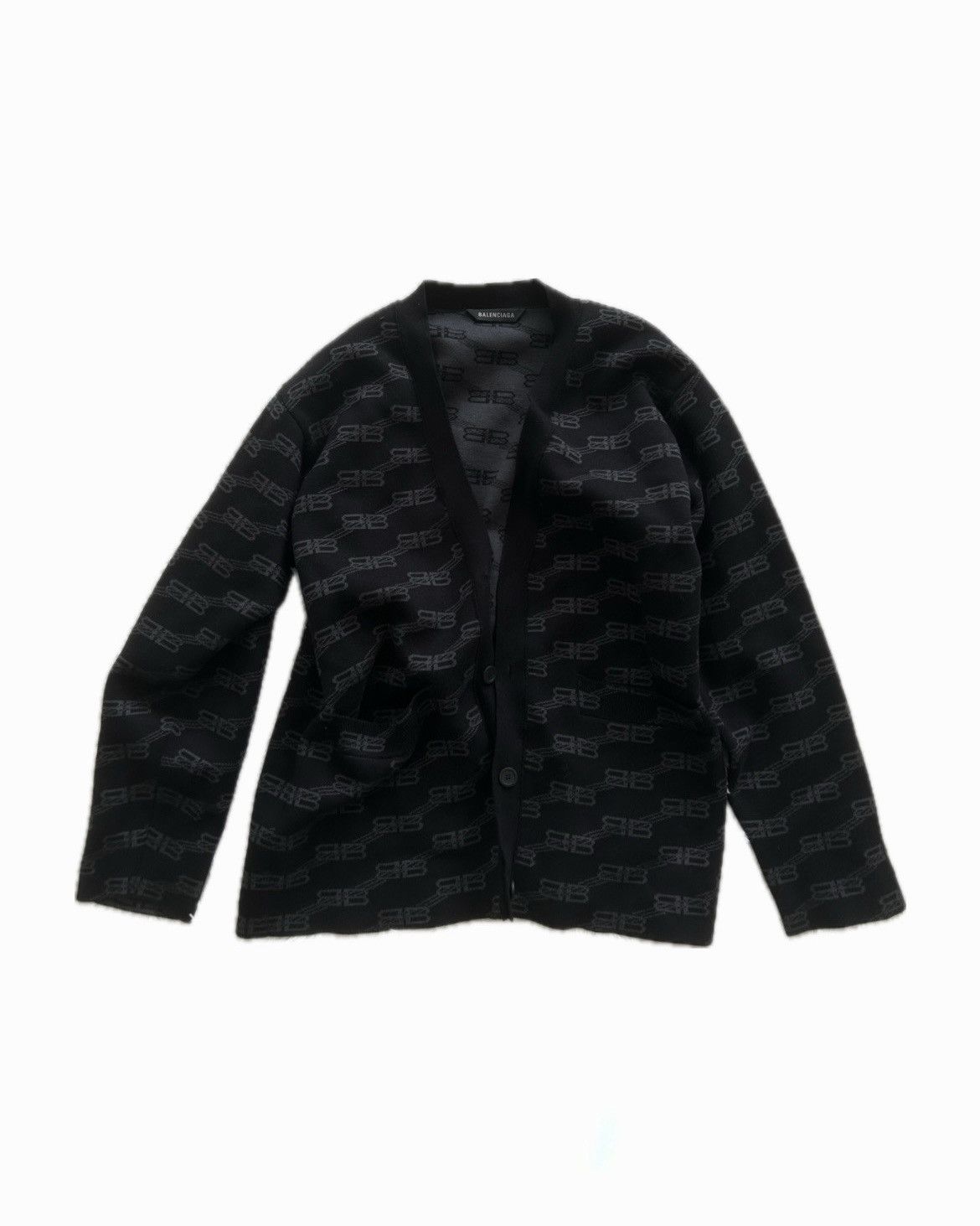 Balenciaga Balenciaga Monogram Cardigan Size US S / EU 44-46 / 1 - 1 Thumbnail