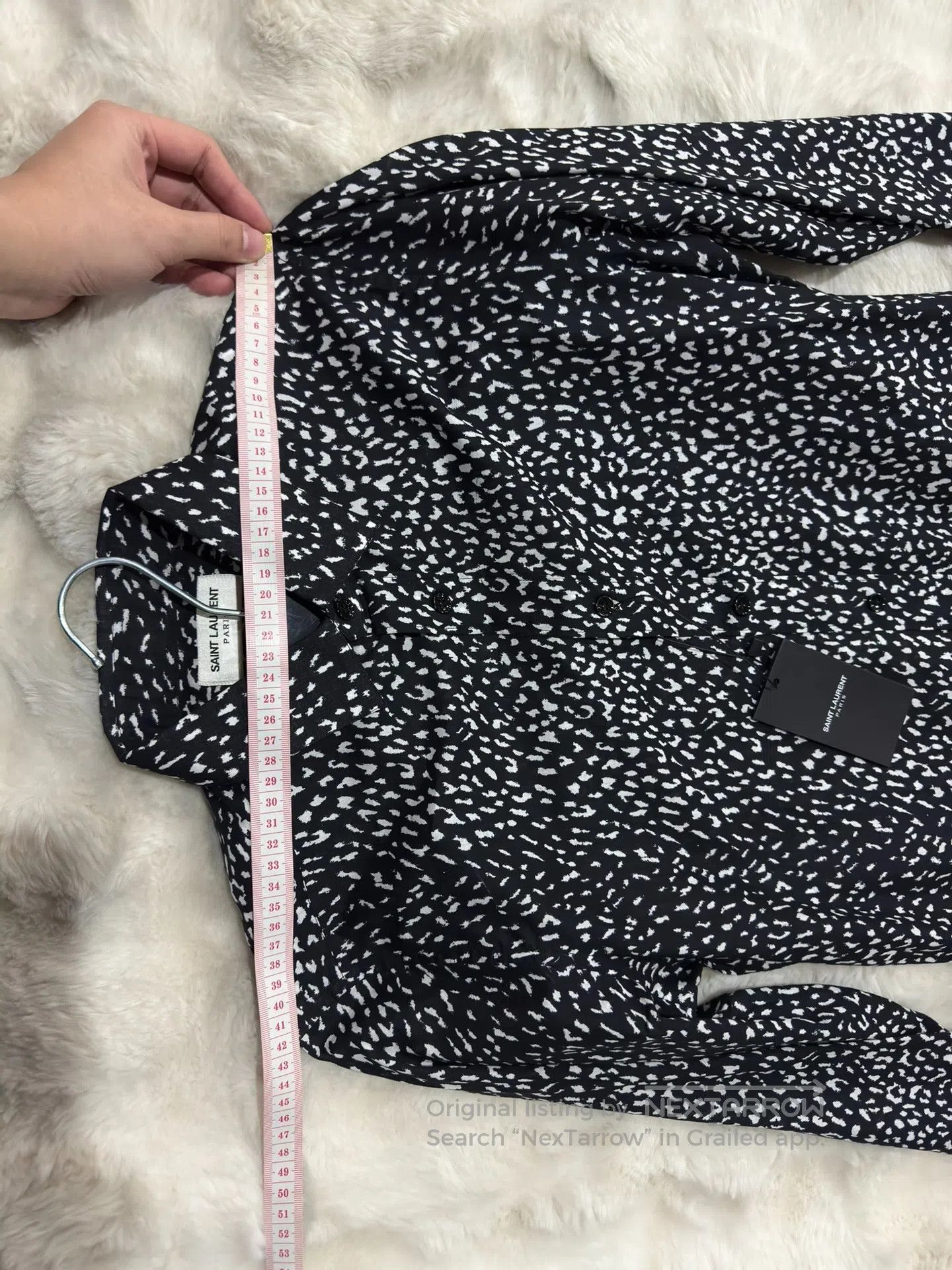 Saint Laurent Paris Saint Laurent Paris size 37 Black Panther Print Shirt| Size US S / EU 44-46 / 1 - 7 Thumbnail