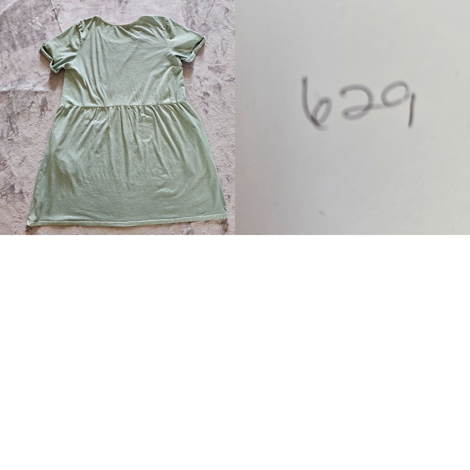 Vintage VINTAGE? No — ignore. Title: Peruvian Connection Dress Women Large Green Pima Cotton A-Line Short Sleeve Boho Size L / US 10 / IT 46 - 8 Thumbnail