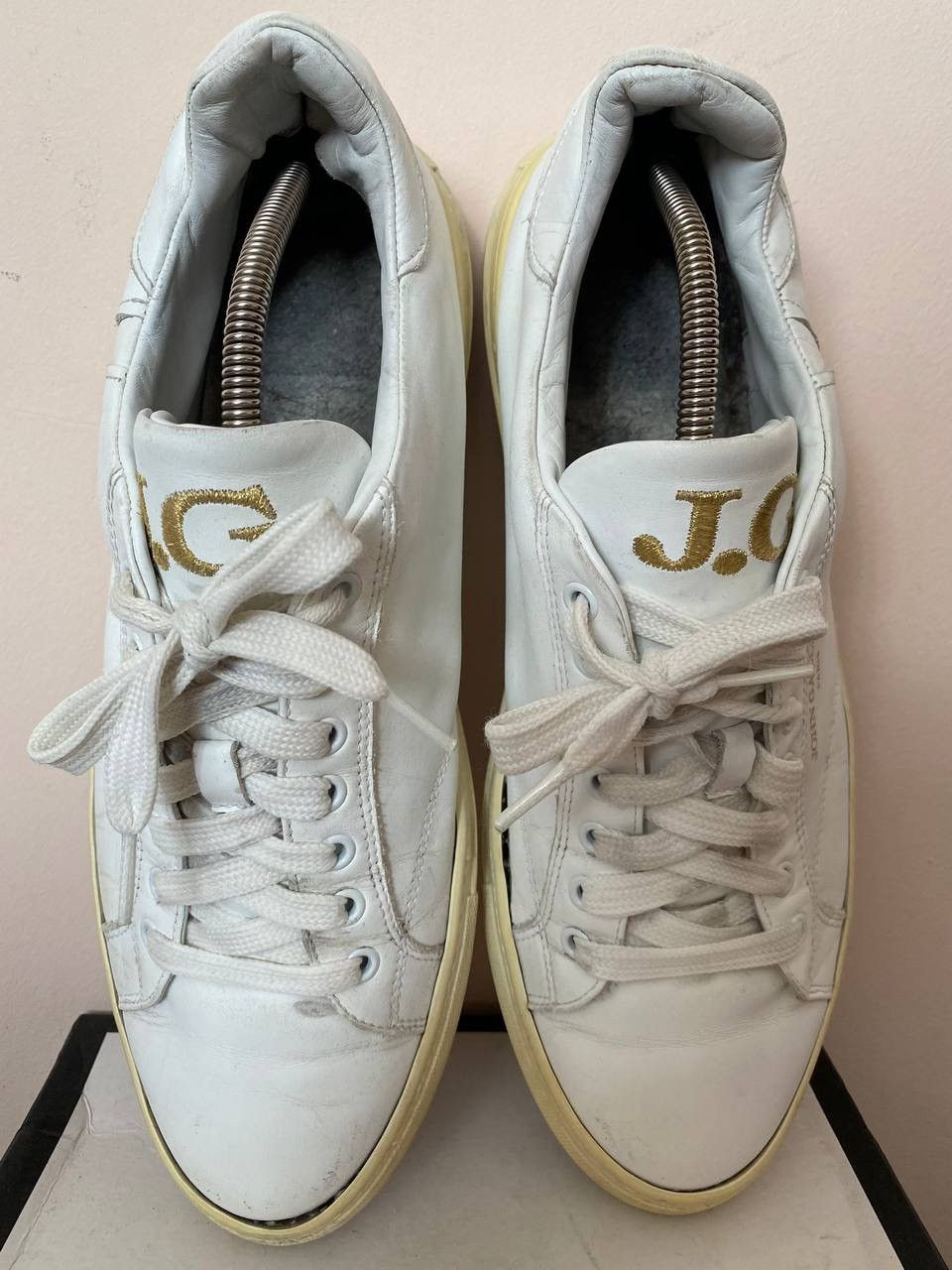 John Galliano John Galliano low top sneakers leather white casual Size US 11 / EU 44 - 11 Thumbnail