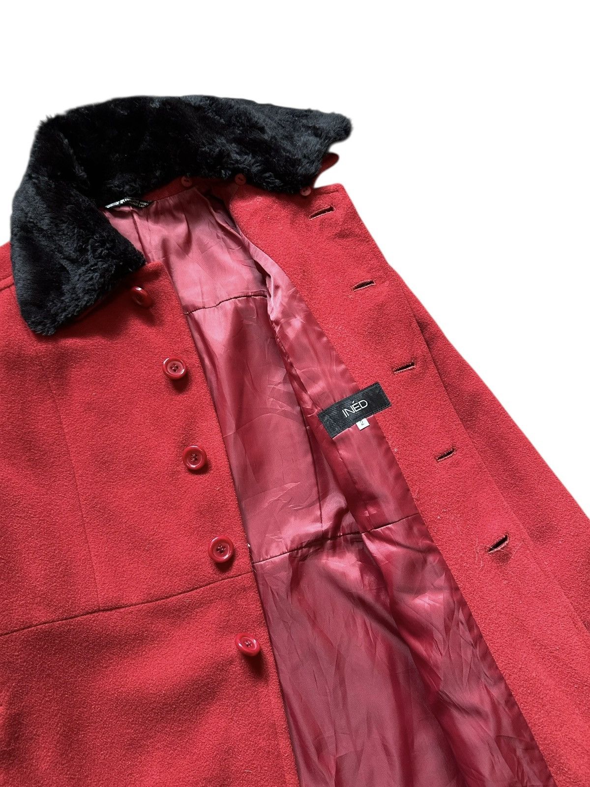 Yohji Yamamoto ined long jacket hoodie red yohji yamamoto Size S / US 4 / IT 40 - 4 Thumbnail