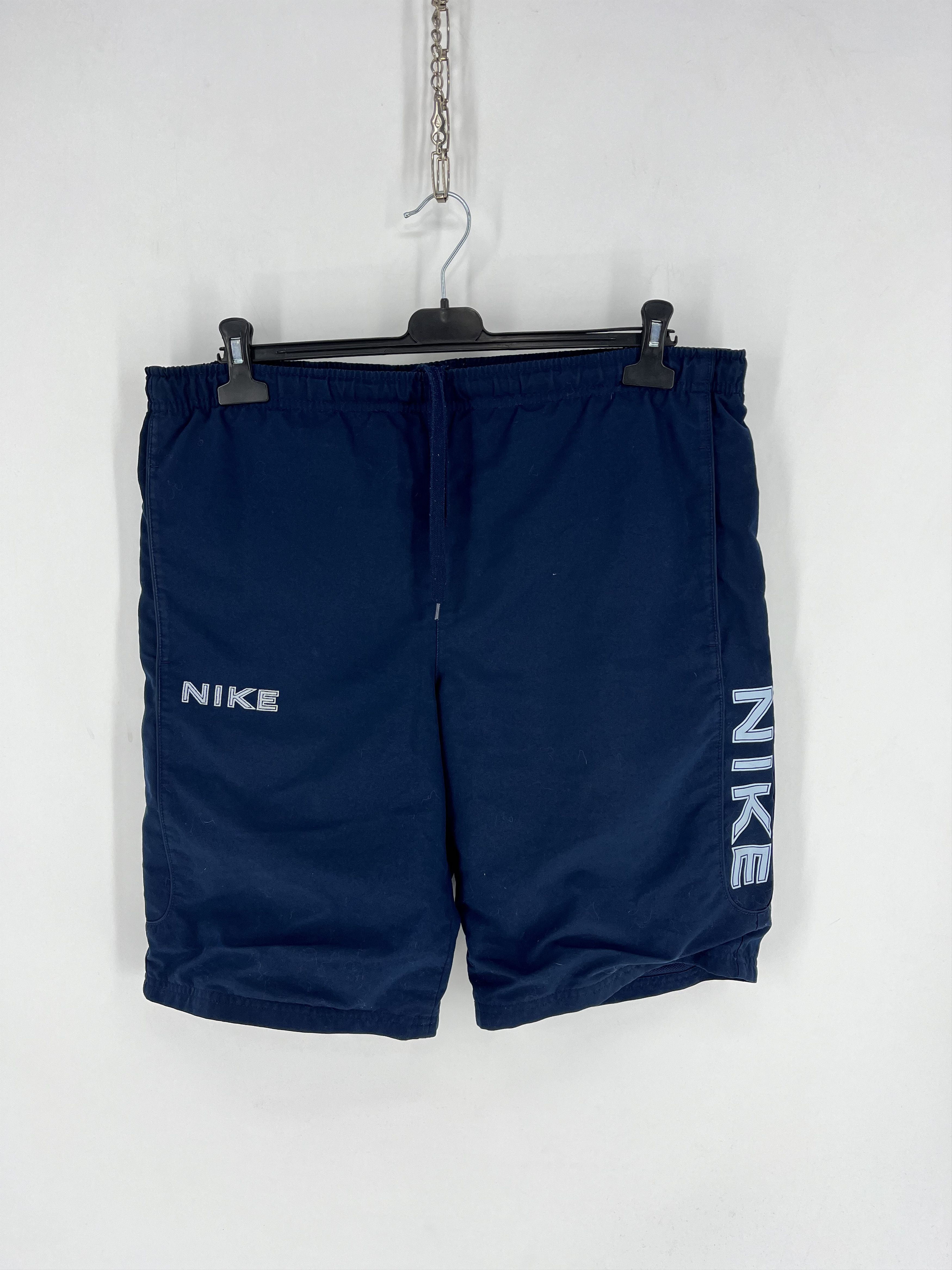 Nike × Vintage 90s Vintage Nike Swoosh Logo Shorts Travis Style Size US 32 / EU 48 - 1 Thumbnail