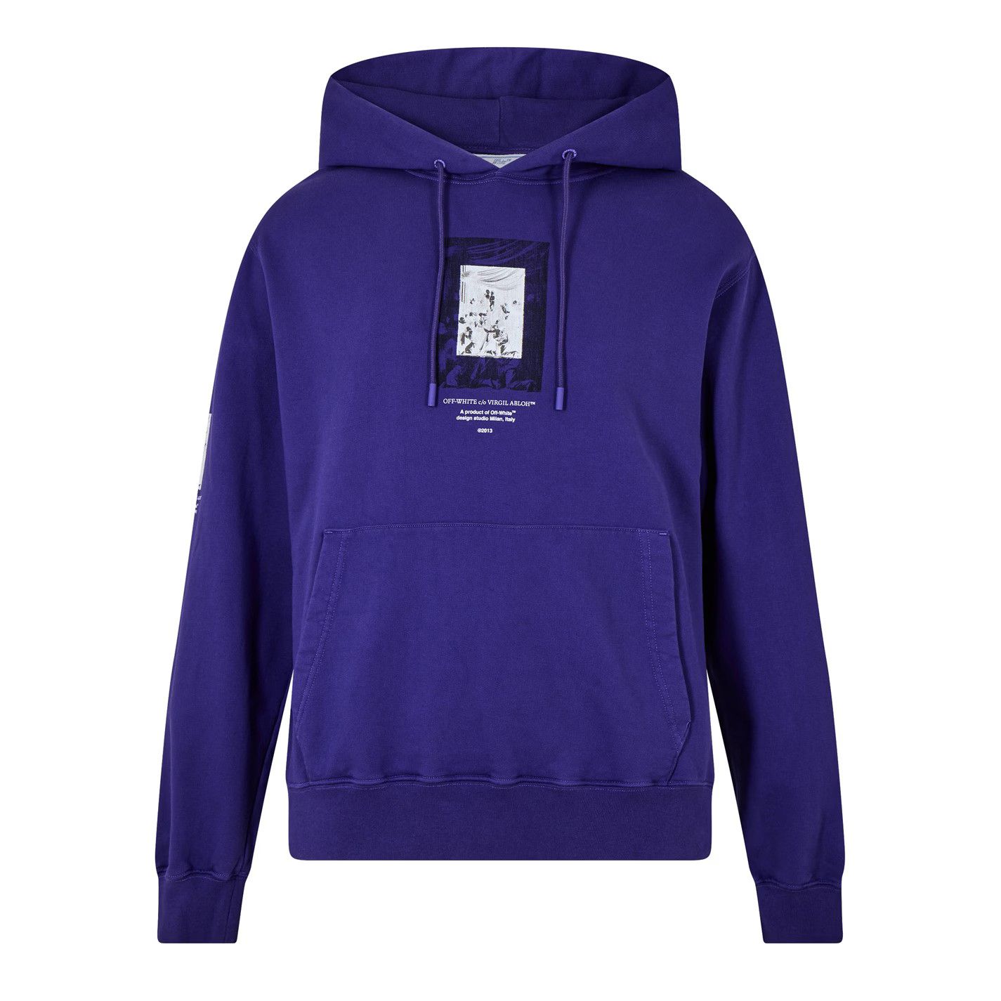 Off-White o1g2r1mq0226 Slim Graphic Hoodie In Purple Size US XS / EU 42 / 0 - 1 Thumbnail