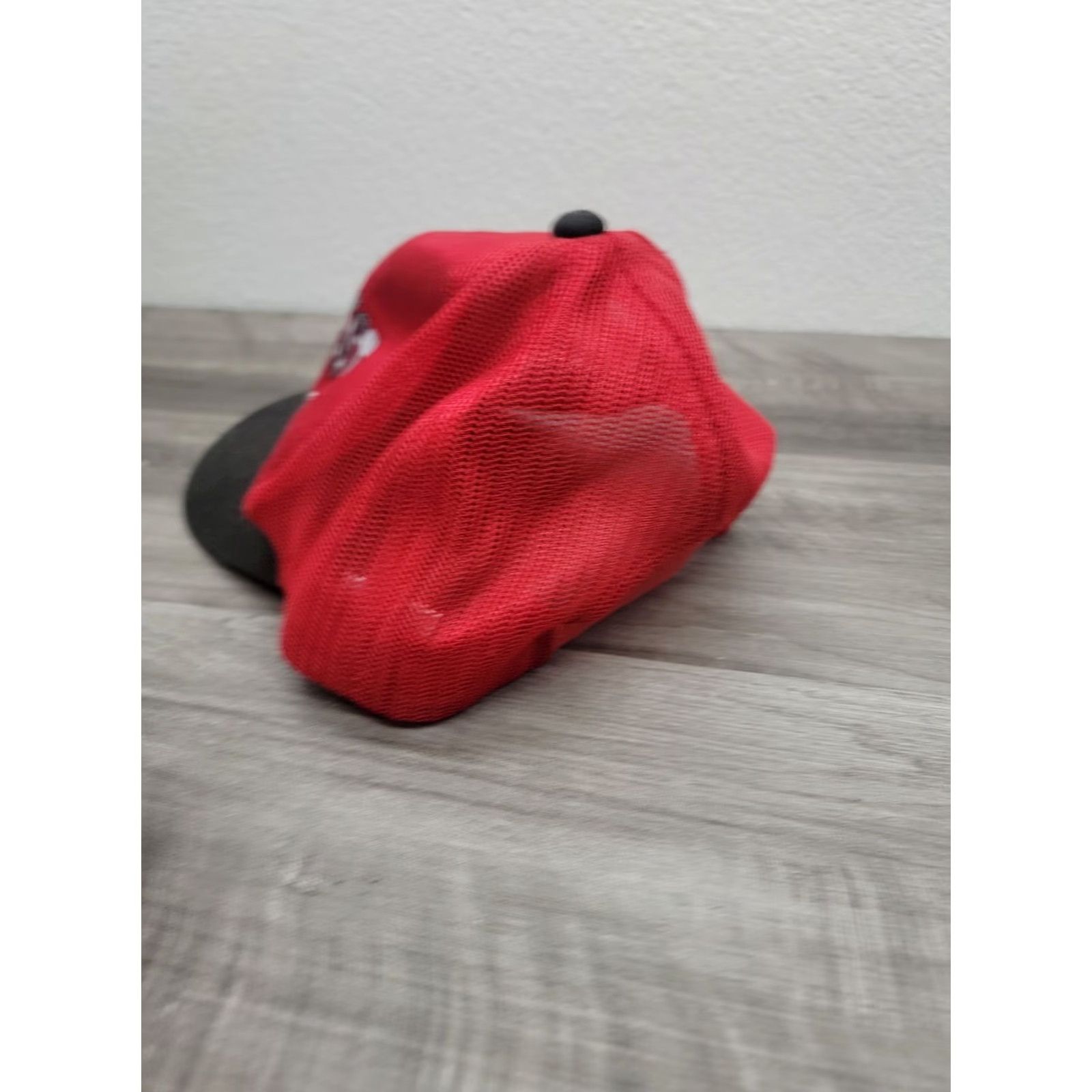 Vintage Red Trucker Snapback Hat Southwest Meter & Supply Co Work Cap Hat Unisex Adults Adjustable Red Cotton Logo 90s Vintage? Size ONE SIZE - 3 Thumbnail
