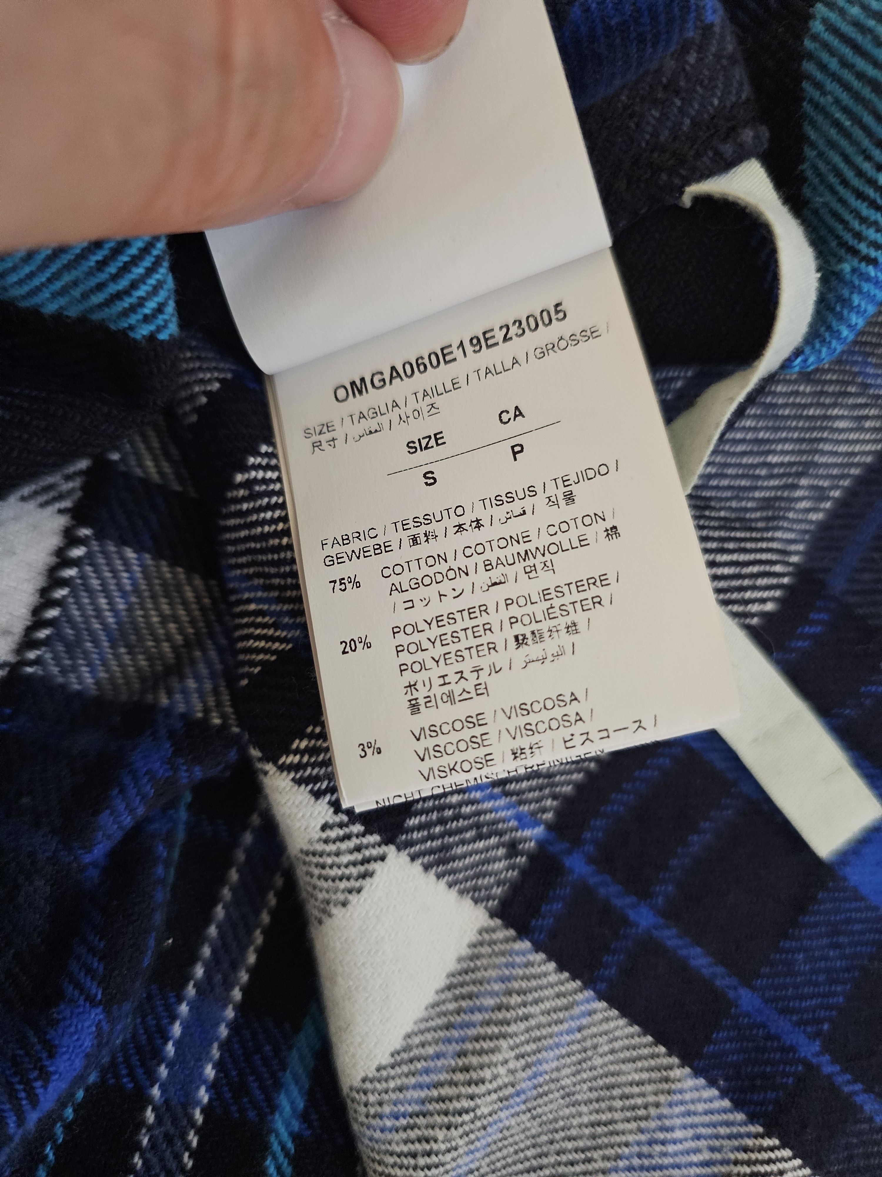 Off-White OFF-WHITE Men's Thick Graffiti Oversize Shirt Size S Size US S / EU 44-46 / 1 - 6 Thumbnail