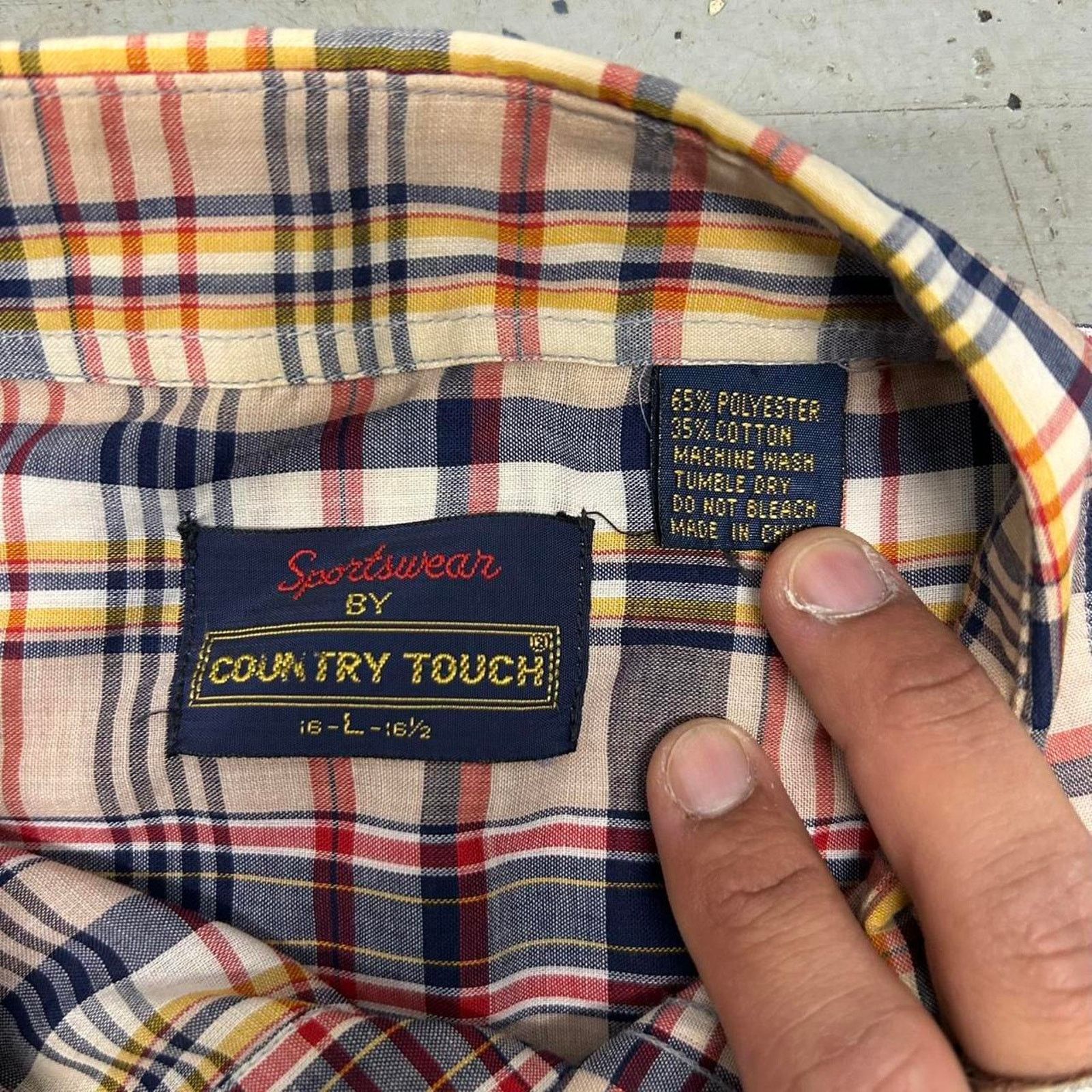 Other VTG 80s plaid flannel shirt Size US L / EU 52-54 / 3 - 3 Thumbnail