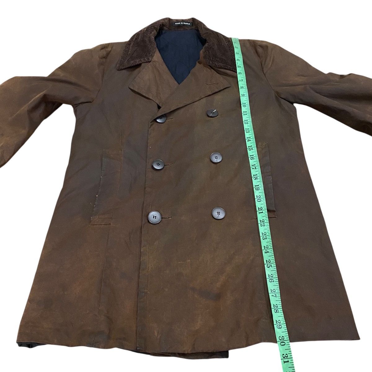 agnes b. Vintage Agnes B Homme Paris Double Breasted Wexed Jacket Size US M / EU 48-50 / 2 - 15 Thumbnail