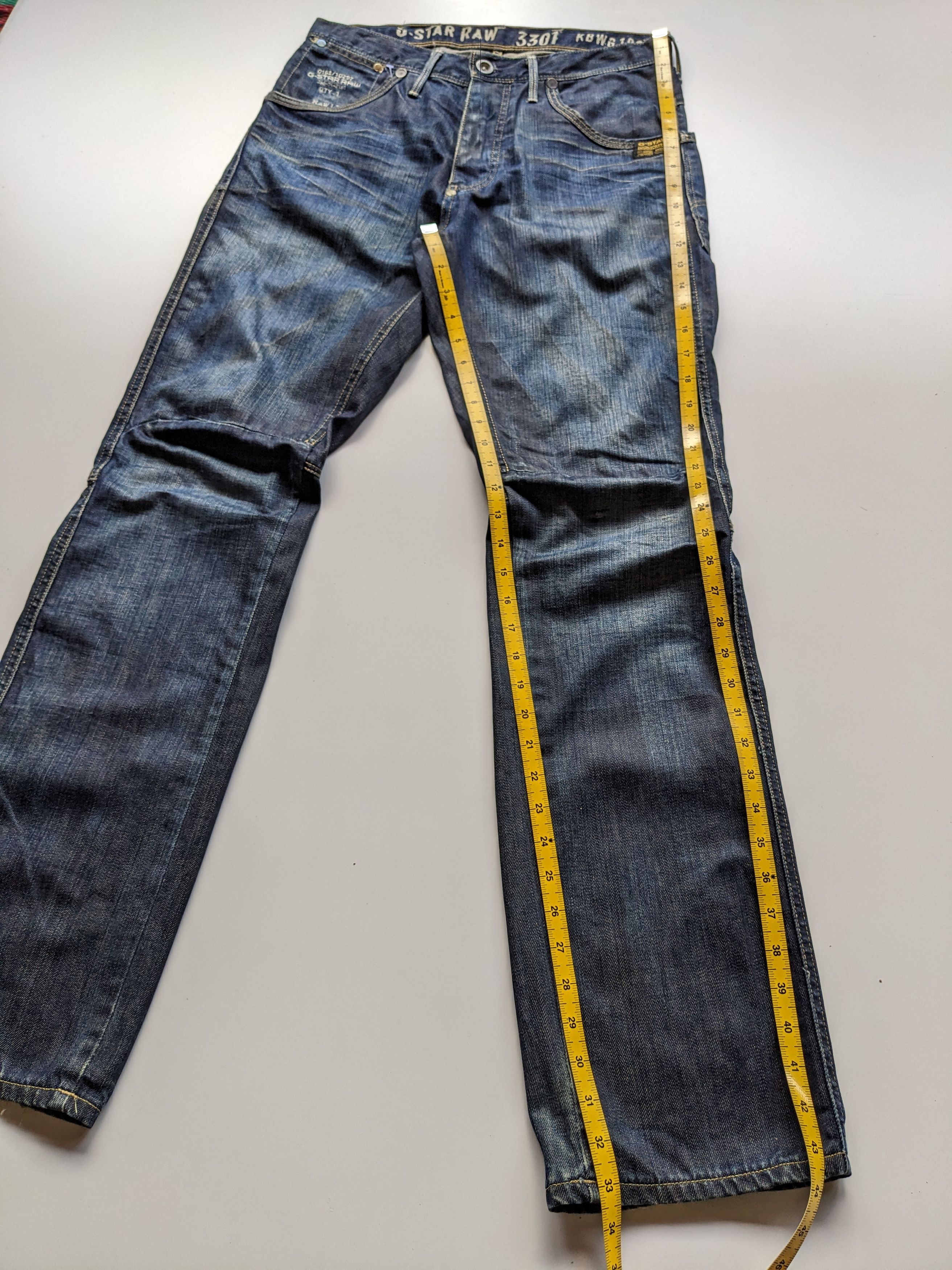 G-Star × If Six Was Nine G Star Raw 3301 twisted leg indigo denim Size US 31 - 10 Thumbnail