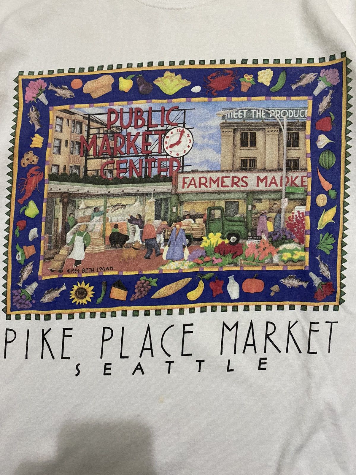 Gildan × Vintage Pike Place Market 1994 Size US M / EU 48-50 / 2 - 2 Thumbnail
