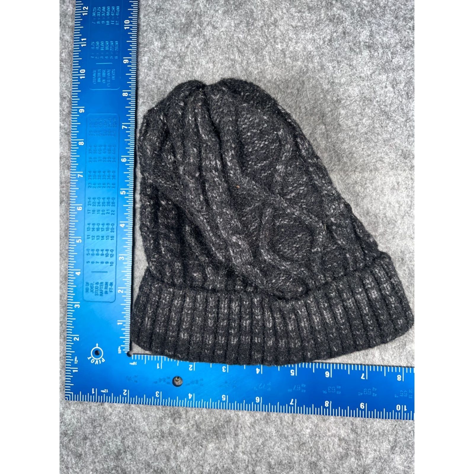 Walmart Walmart Beanie Hat Mens One Size Gray Knit Nylon Polyester Blend Ski Beanie Size ONE SIZE - 3 Thumbnail