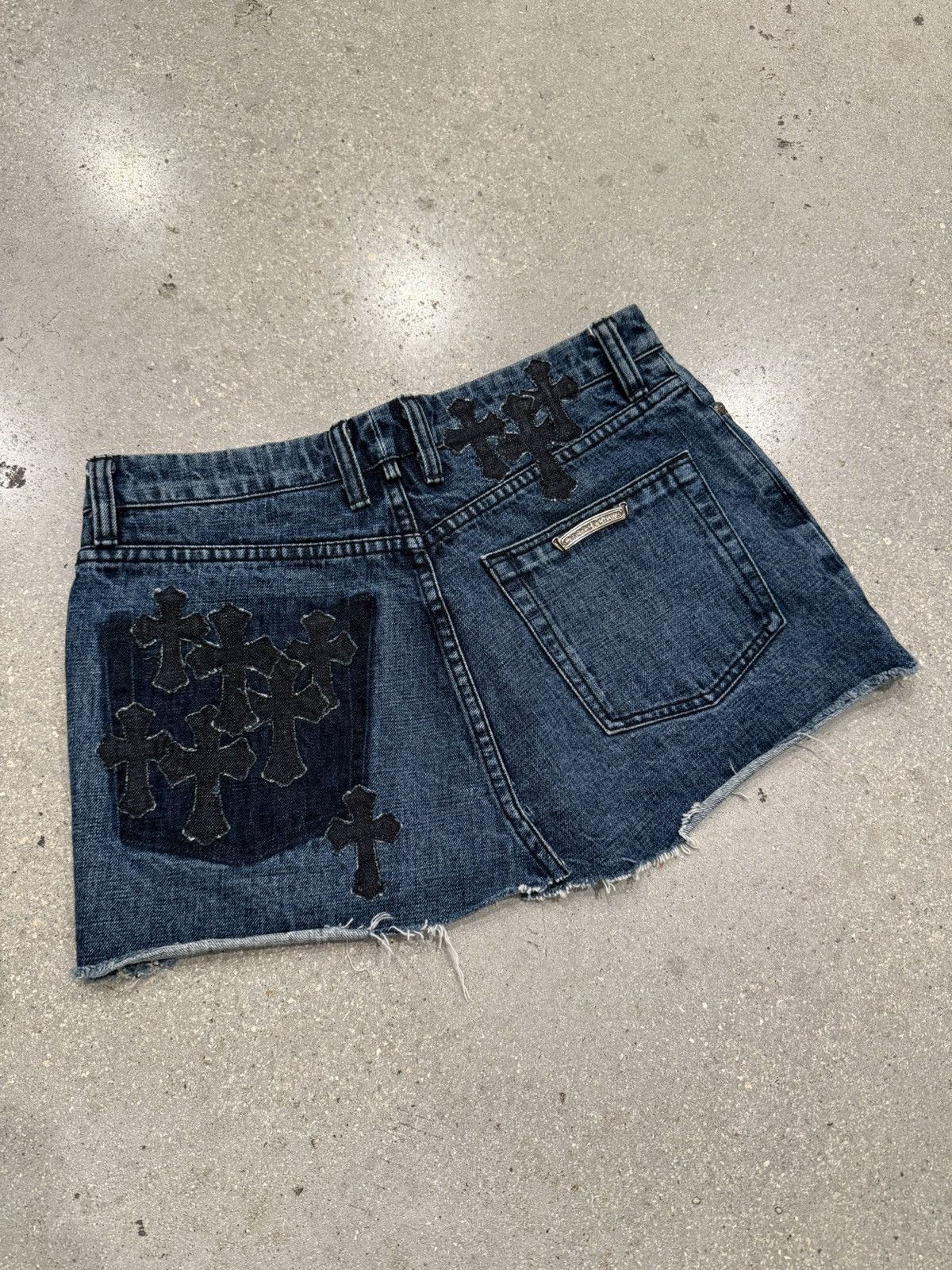 Chrome Hearts Chrome Hearts Cross Patch Jean Mini Skirt Size 28" / US 6 / IT 42 - 12 Thumbnail