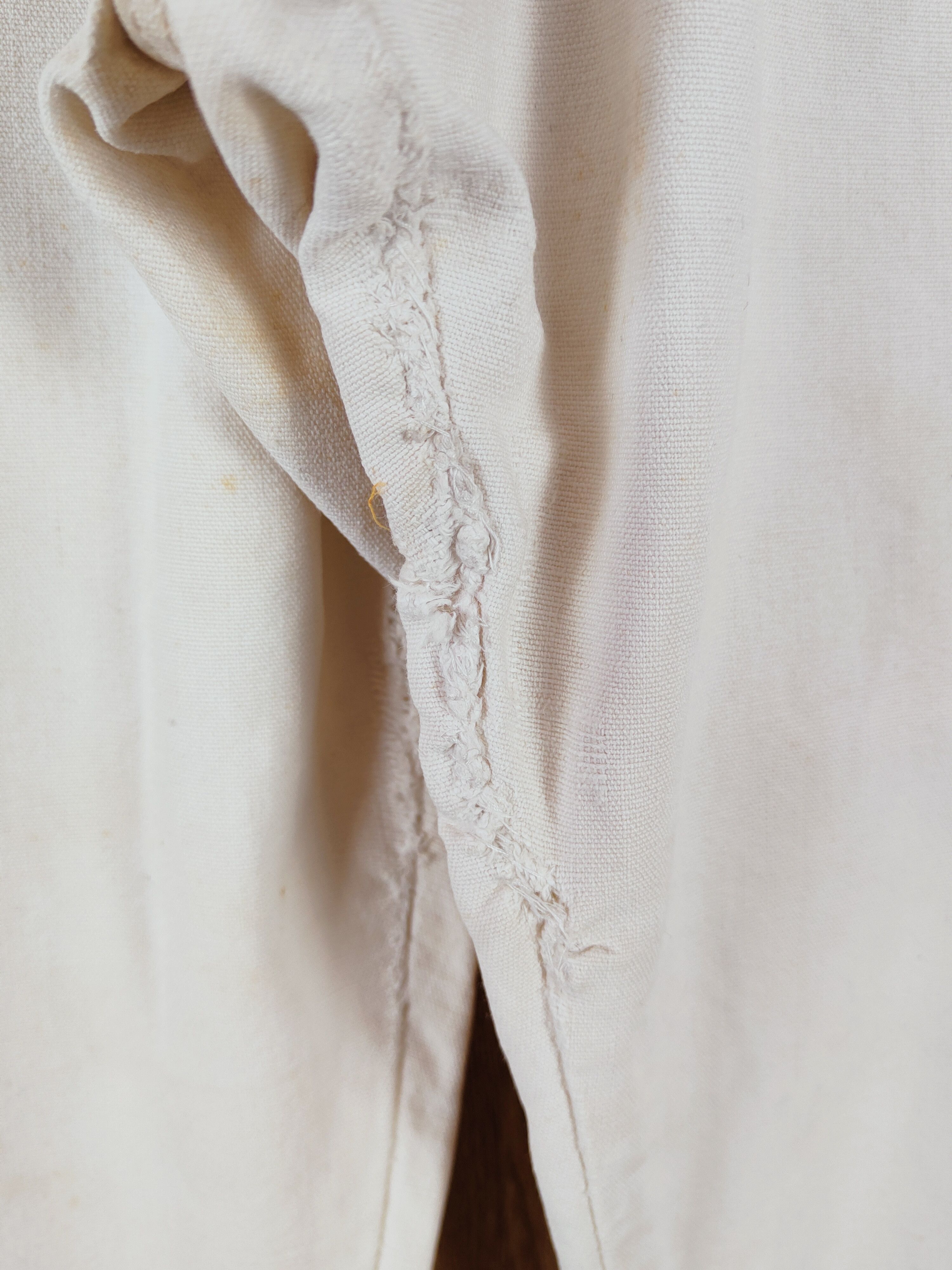 Vintage Blue Bell White Distressed Ripped Jeans #W530 Size US 36 / EU 52 - 2 Thumbnail