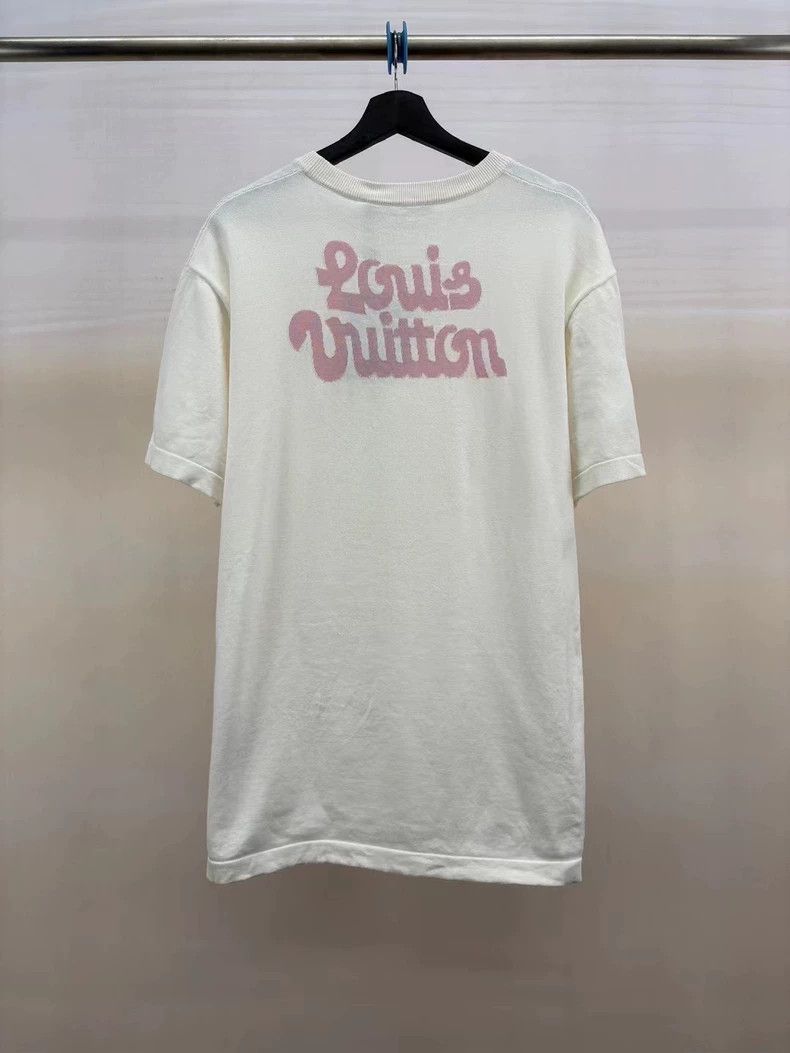 Louis Vuitton LOUIS VUITTON Knitted small flower logo short sleeve 2504-N Size US L / EU 52-54 / 3 - 2 Thumbnail