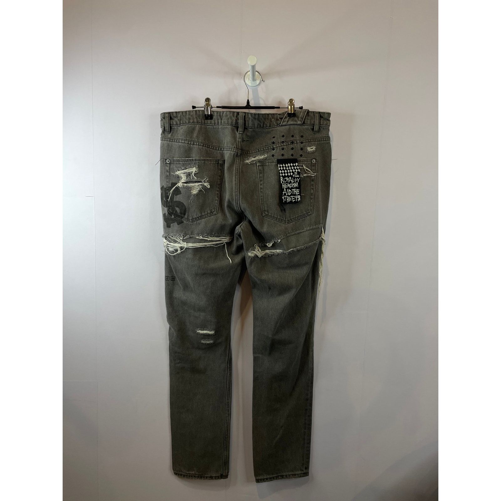 Ksubi Ksubi Grey Distressed Jeans Size US 36 / EU 52 - 2 Thumbnail