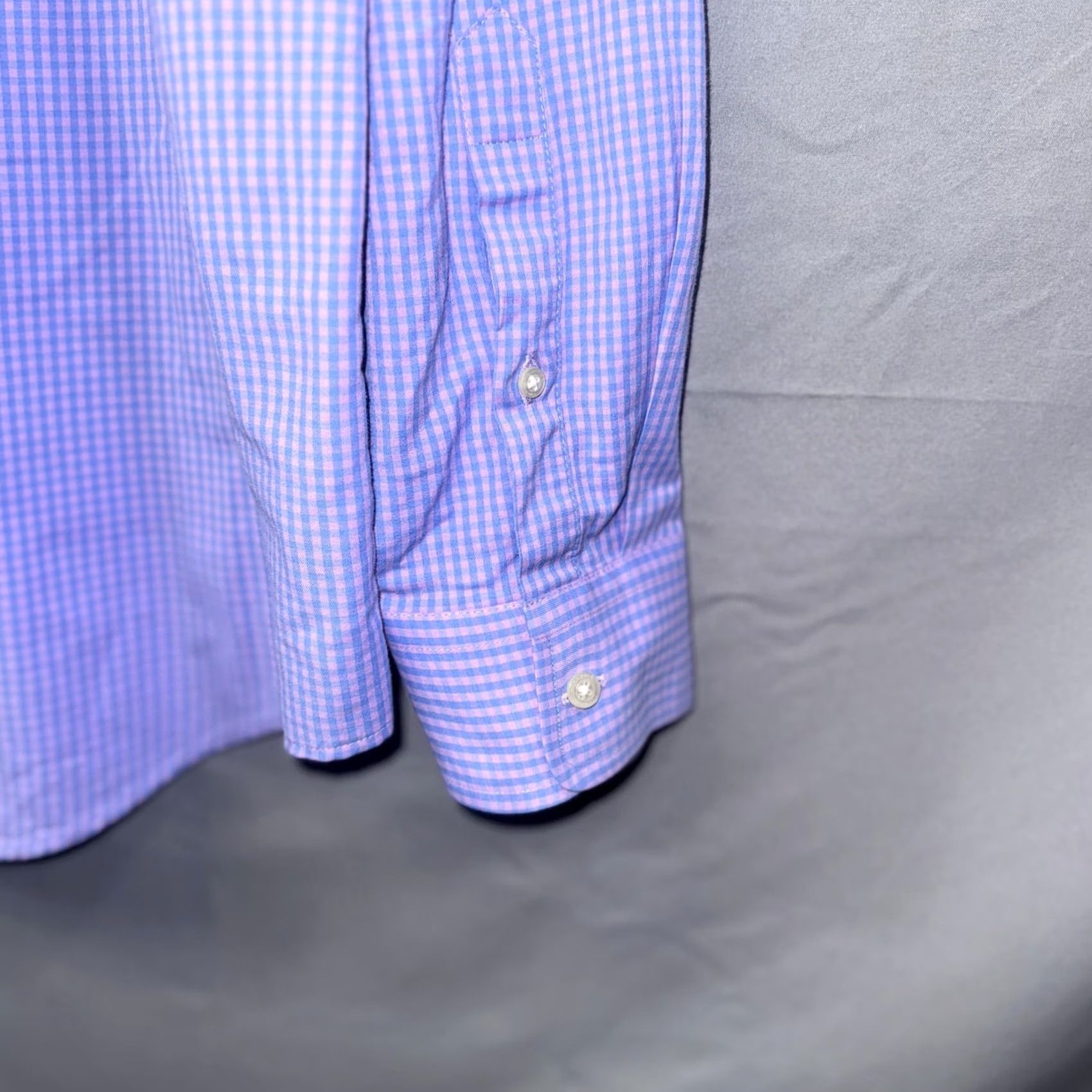 Vineyard Vines Vineyard Vines Shirt Mens Large Purple Gingham Performance Classic Fit Murray Button-Up Long Sleeve Mens Size US L / EU 52-54 / 3 - 3 Thumbnail