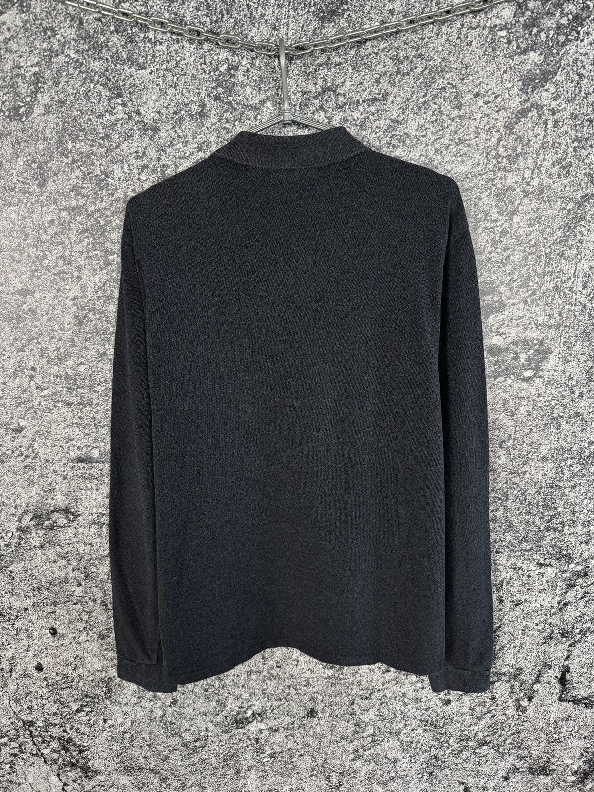 Lacoste Lacoste Long Sleeve Polo Shirt Classic Fit Gray Size 7 (XXL) Size US XXL / EU 58 / 5 - 10 Thumbnail