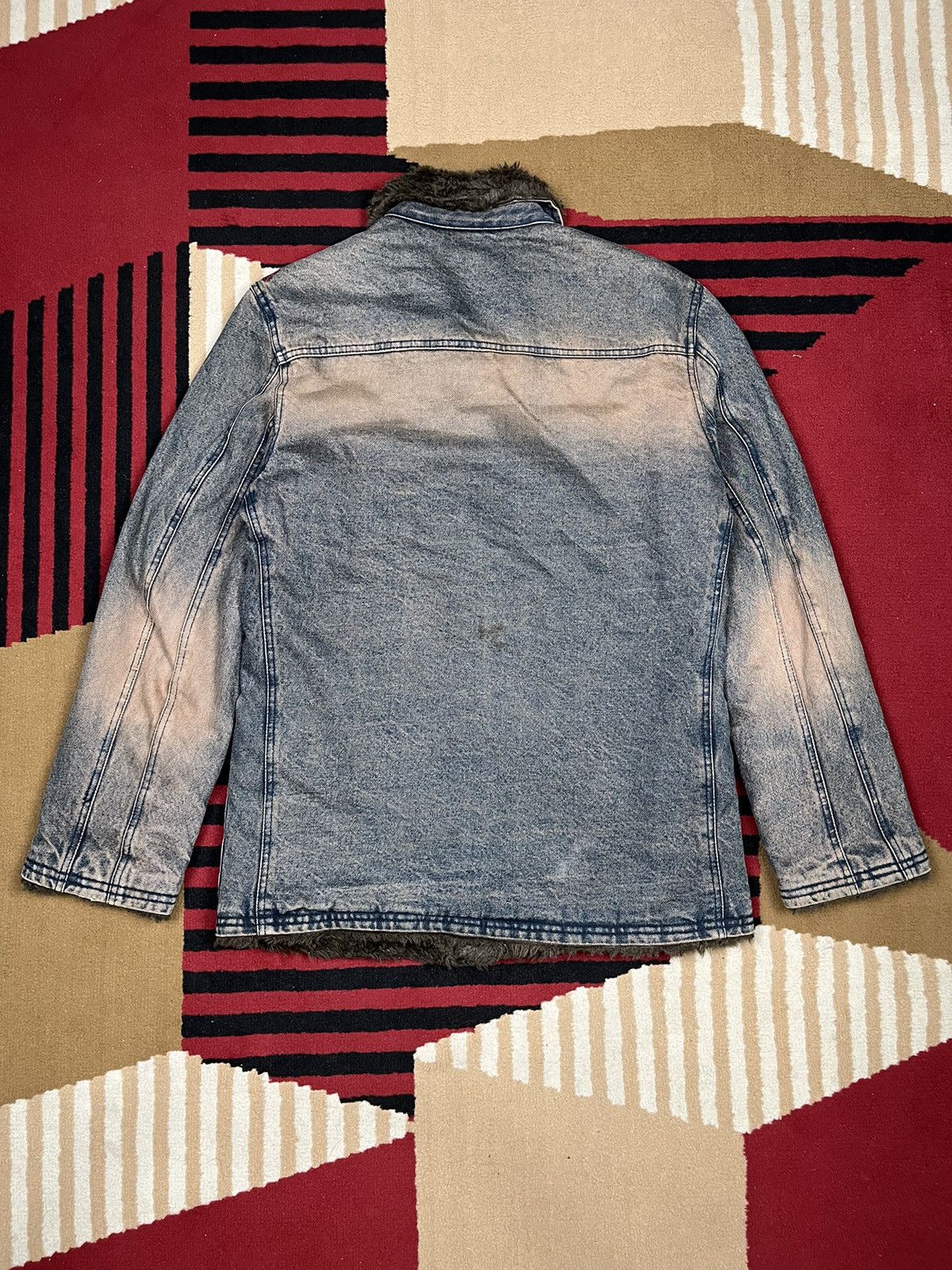 PPFM PPFM Fur Button Denim Jacket Size US L / EU 52-54 / 3 - 7 Thumbnail