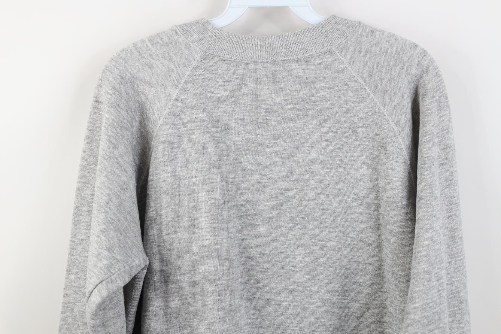 Vintage Vintage 70s 80s Triblend Raglan Sweatshirt Heather Gray USA Size L / US 10 / IT 46 - 9 Thumbnail