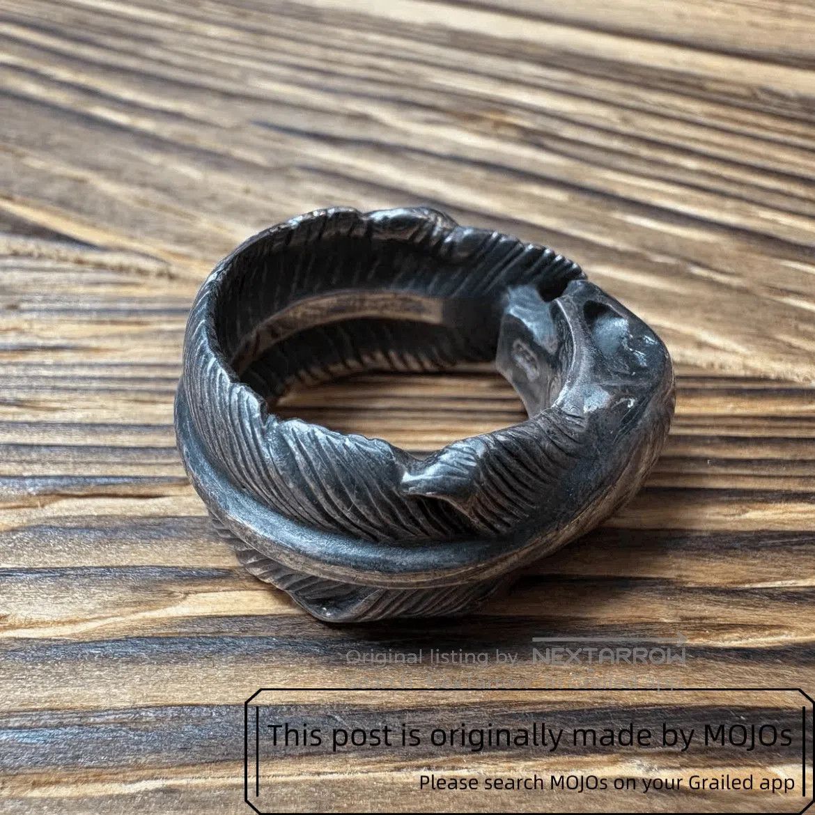 Number (N)ine Sz 17 Number Nine x Magical Design 04SS Feather Ring. Size ONE SIZE - 3 Thumbnail
