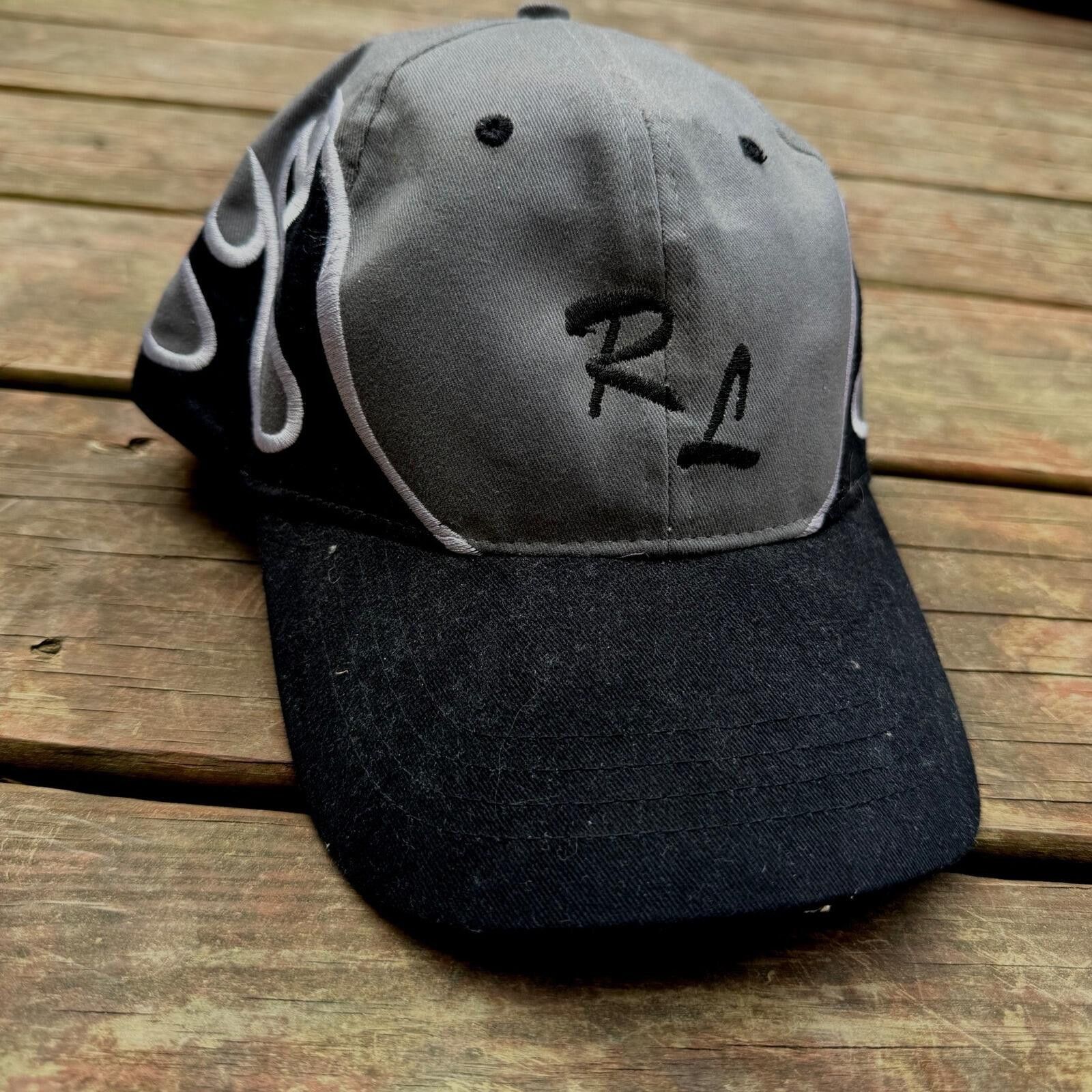 Other HeadShot by KC Caps Grey Black Flame Embroidered RL Size ONE SIZE - 1 Thumbnail