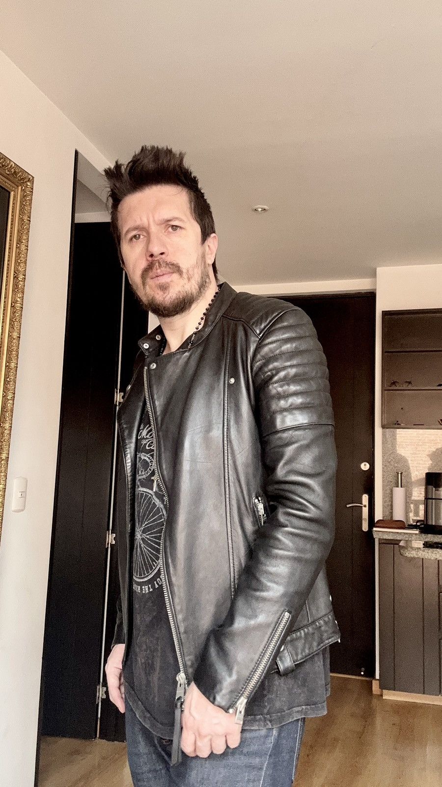 Allsaints Allsaints Leather Jacket Jasper Biker Black XS Size US XS / EU 42 / 0 - 18 Thumbnail
