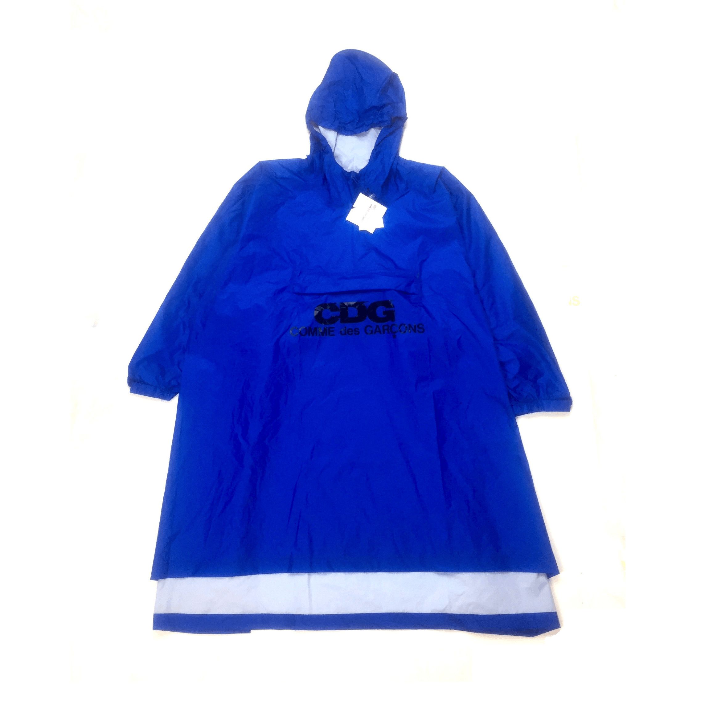 Comme des Garcons Blue CDG Logo Poncho NWT Size US XXL / EU 58 / 5 - 1 Preview